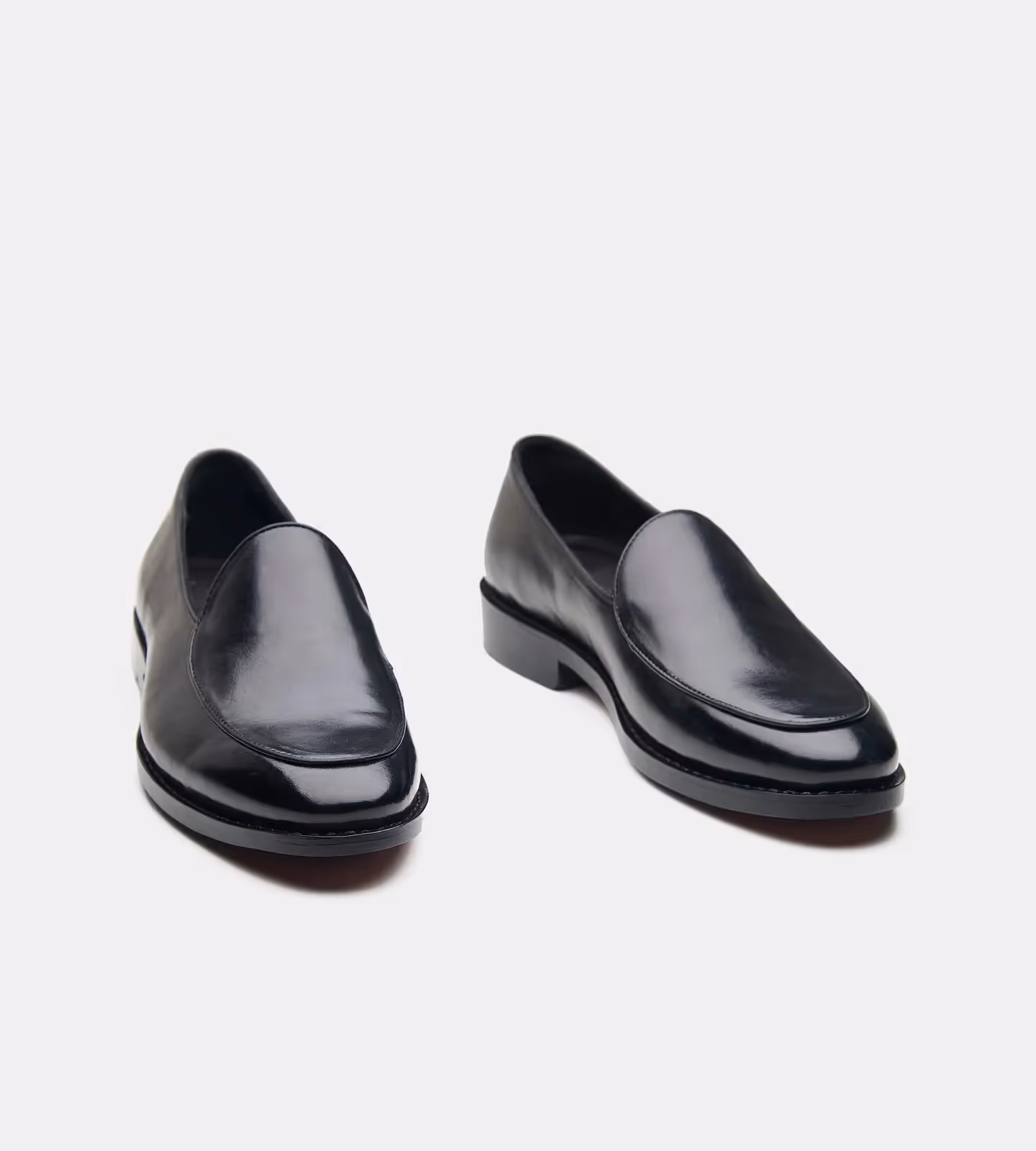Hand Welted Black Belgian Loafer image 1