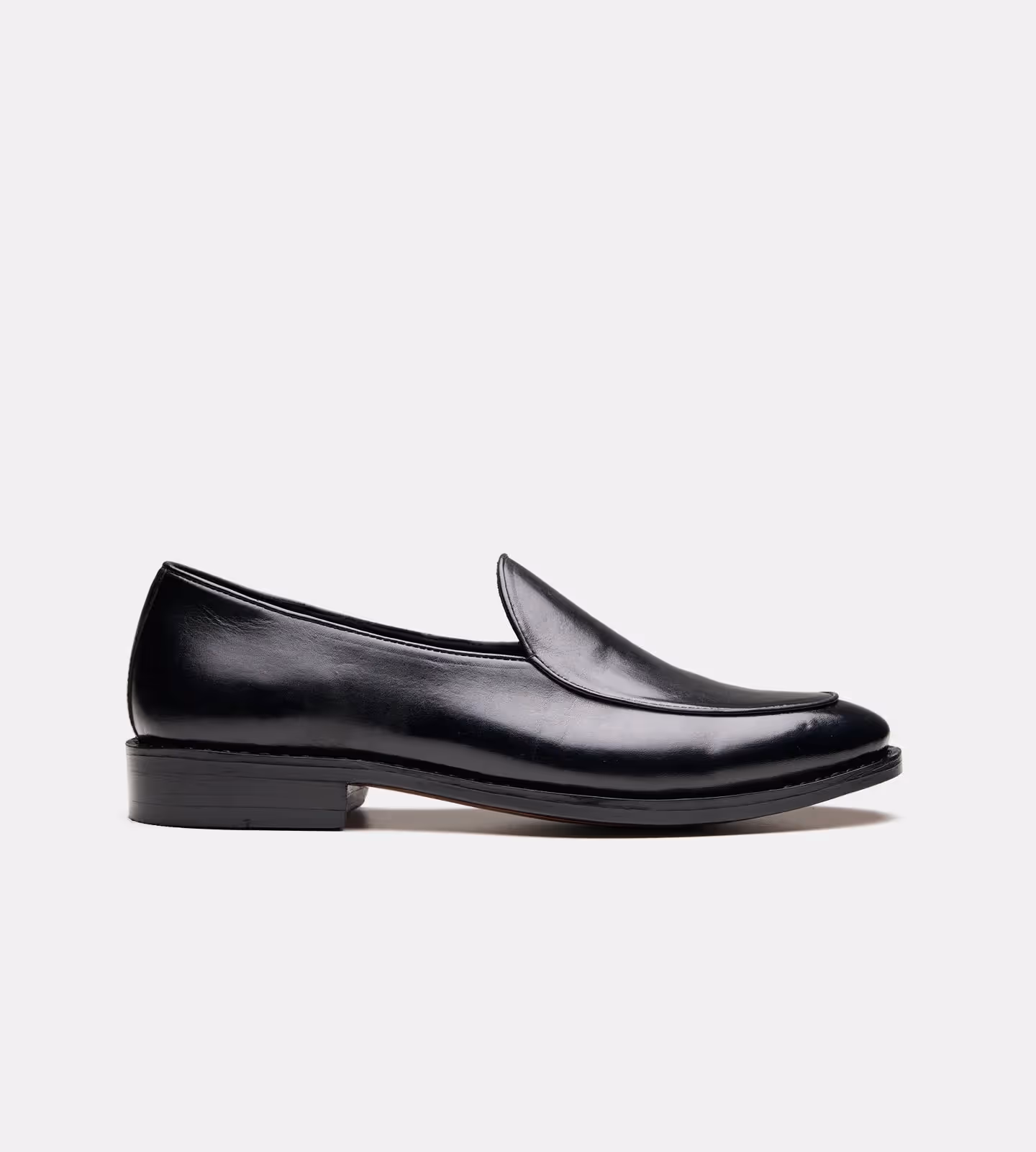 Hand Welted Black Belgian Loafer image 4