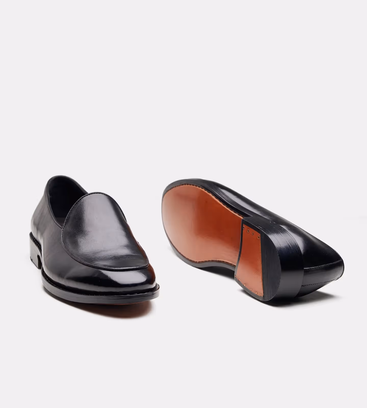Hand Welted Black Belgian Loafer image 5