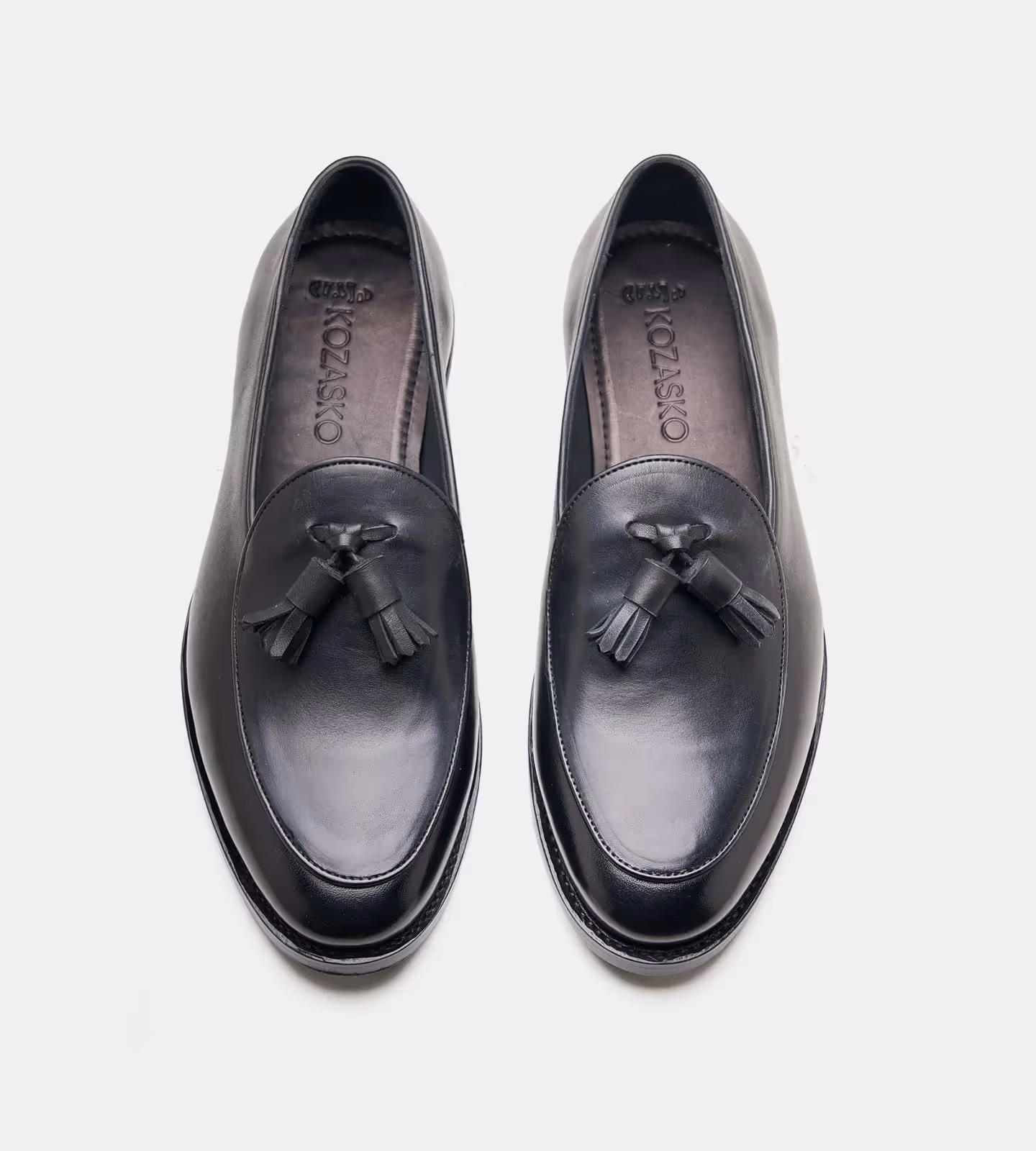 Hand Welted Black Belgian Tassel Loafer  image 5