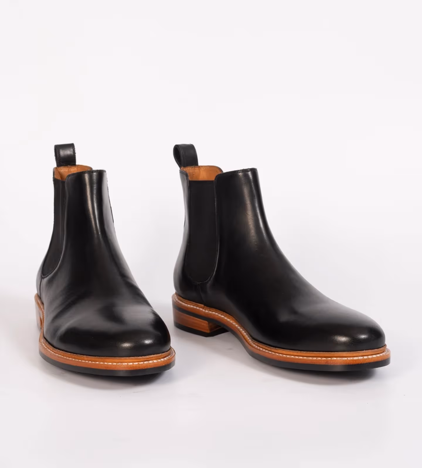 Hand Welted Black Chelsea Boot image 1
