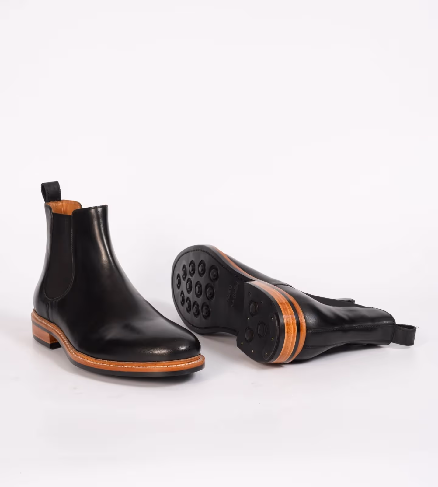 Hand Welted Black Chelsea Boot image 2