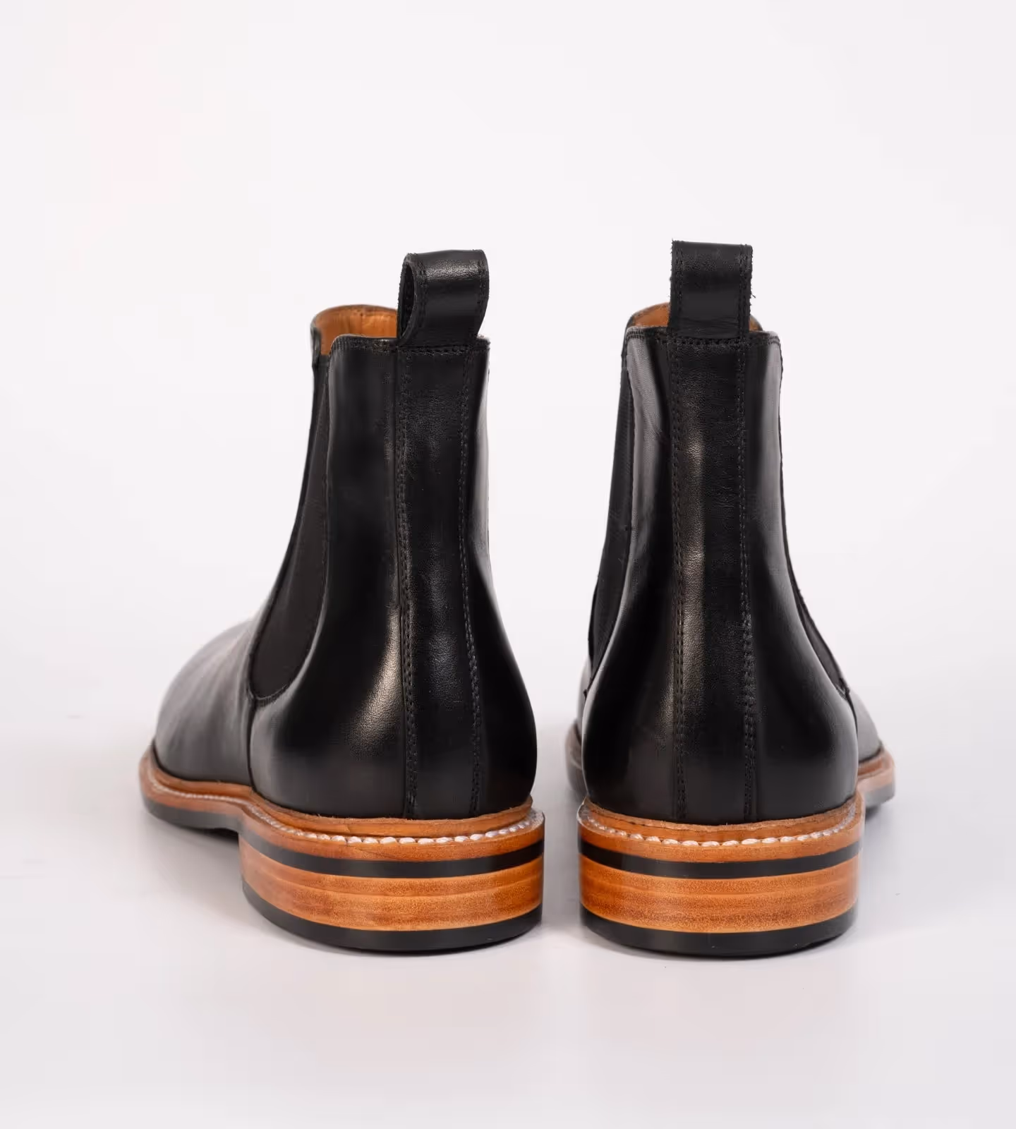 Hand Welted Black Chelsea Boot image 4