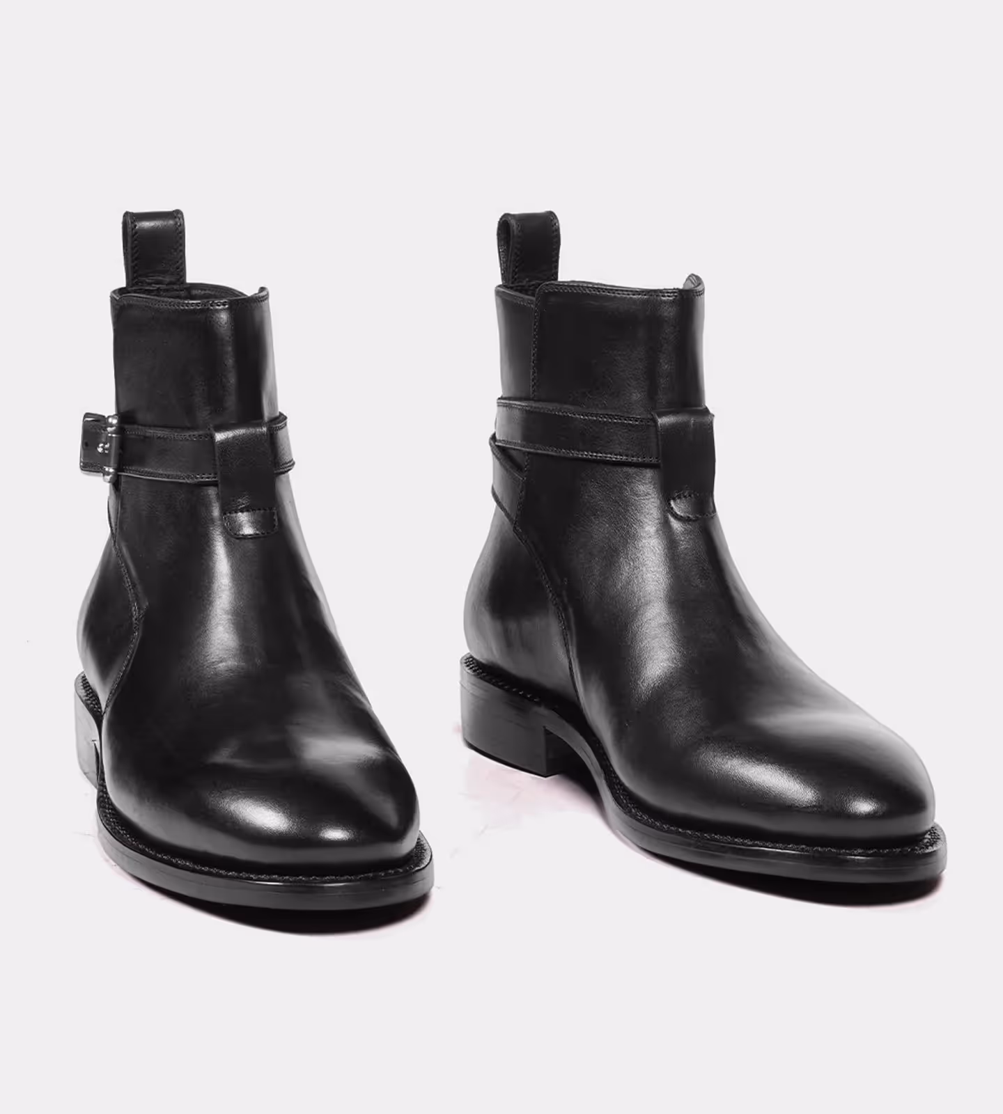Hand Welted Black Full Grain Jodhpur Boot image 1