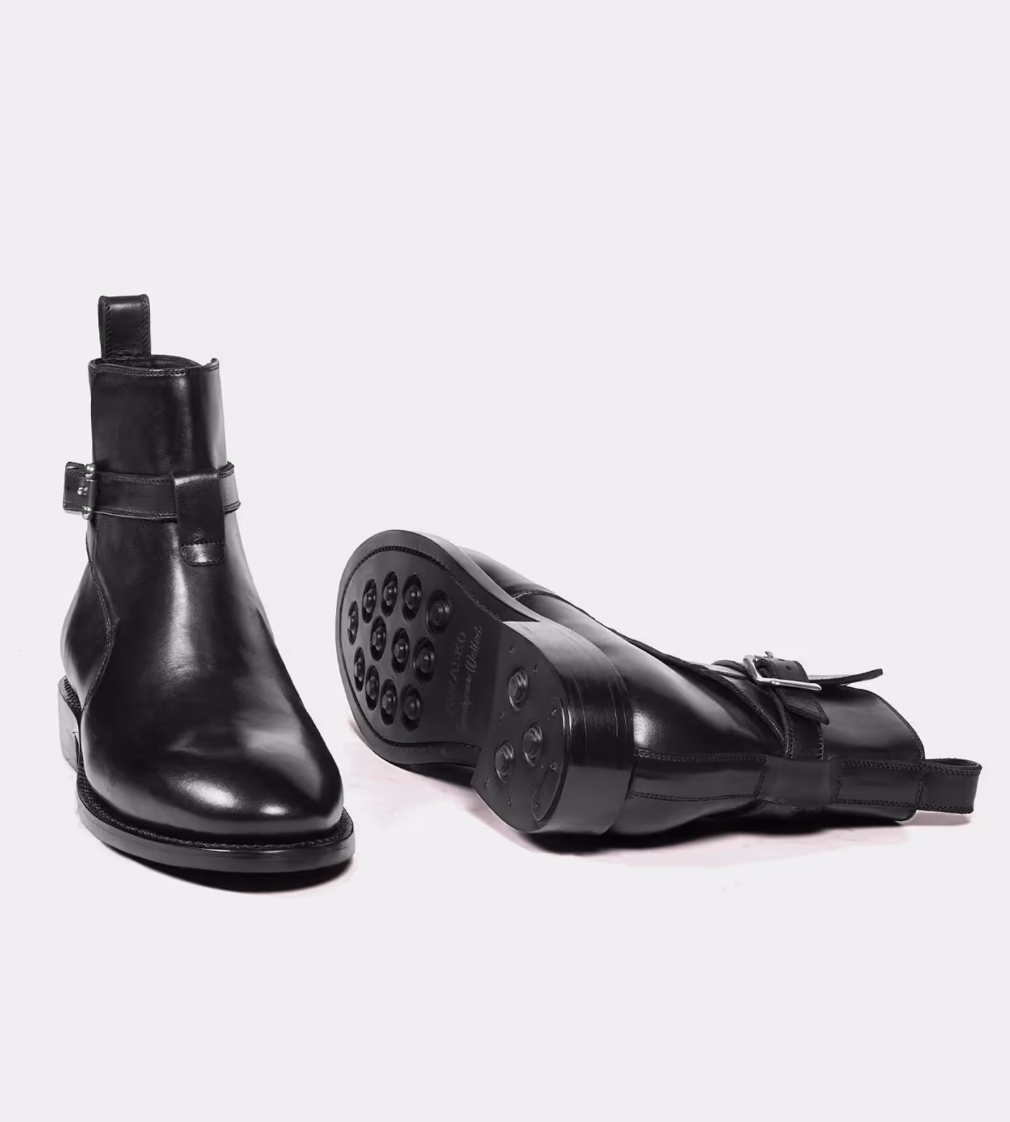 Hand Welted Black Full Grain Jodhpur Boot image 2