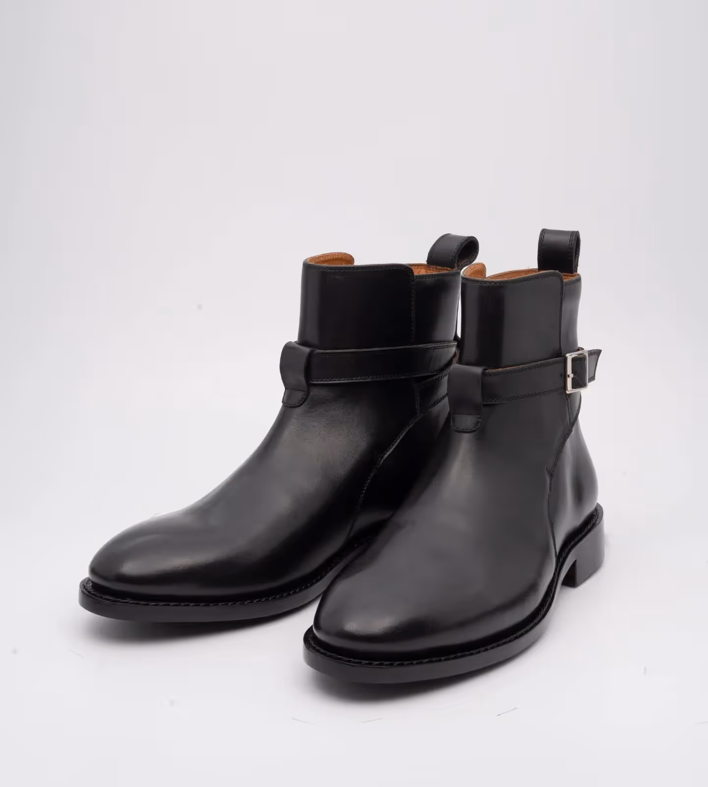 Hand Welted Black Full Grain Jodhpur Boot image 4