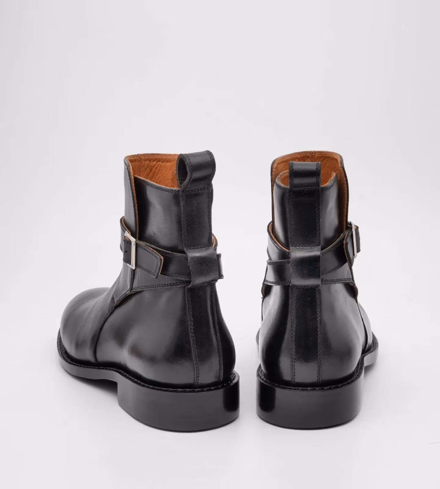 Hand Welted Black Full Grain Jodhpur Boot image 5
