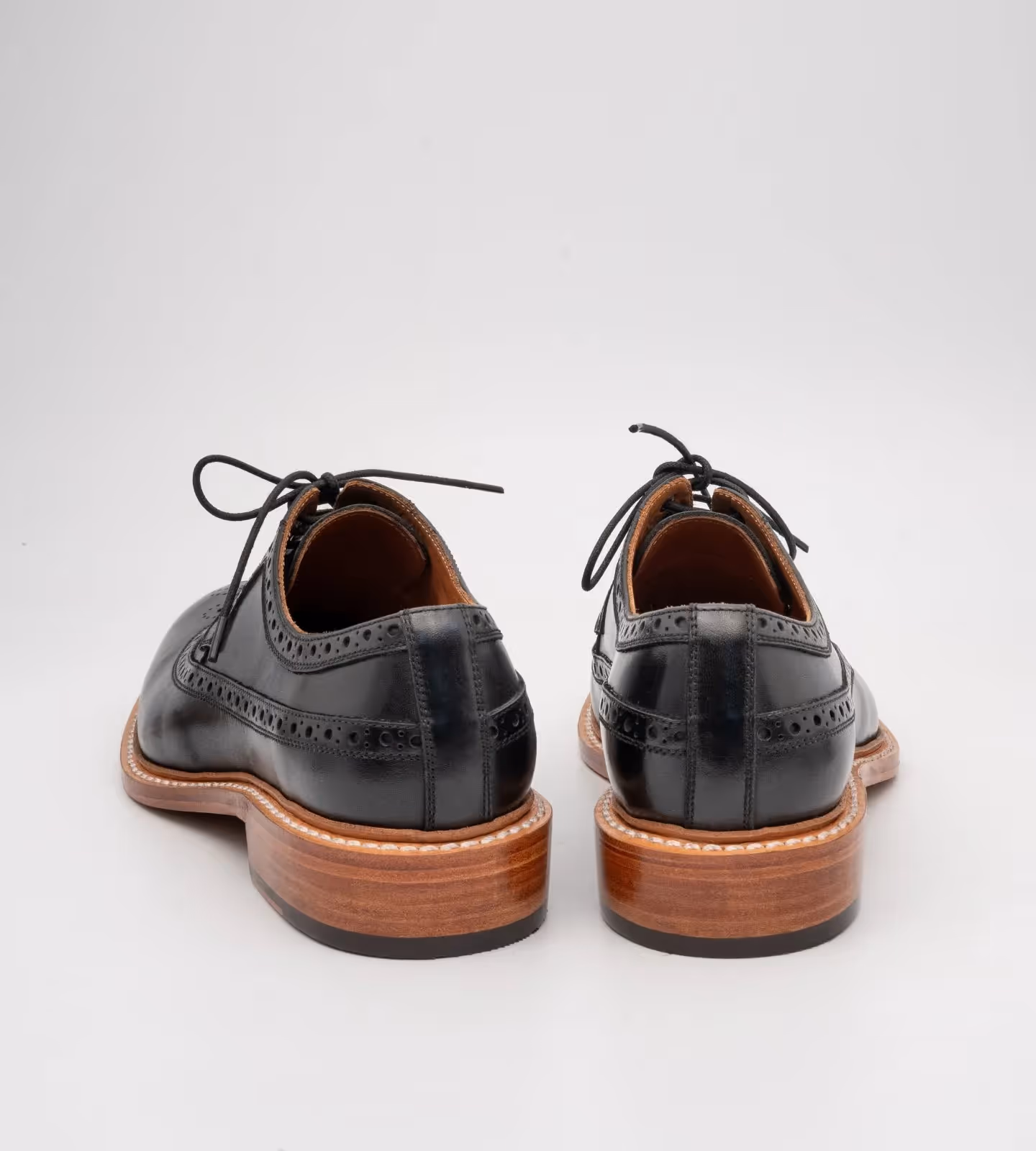 Hand Welted Black Longwing Blucher  image 6