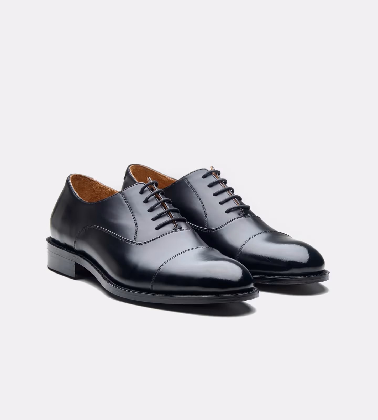 Hand Welted Black Michigan Full Grain Captoe Oxfords image 2