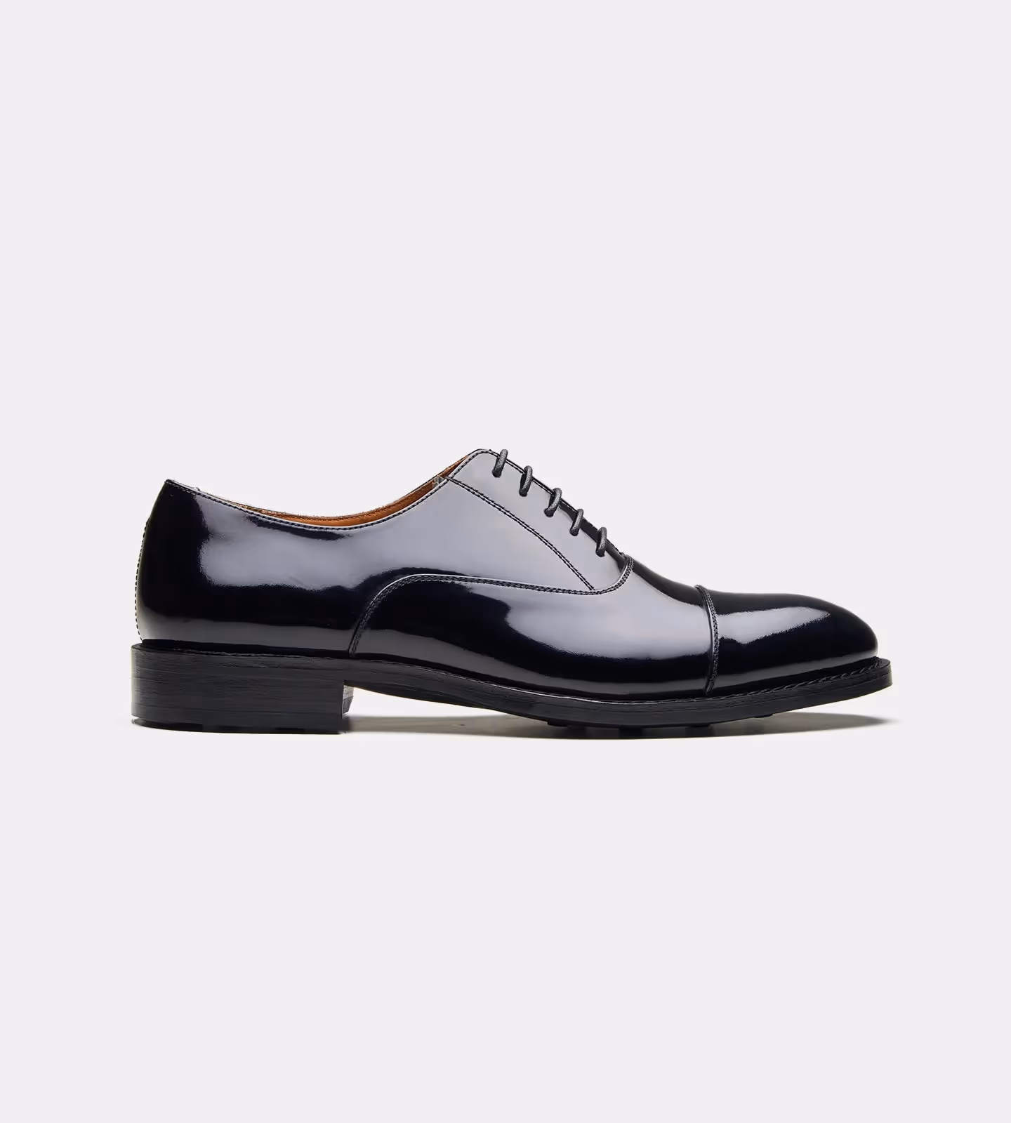 Hand Welted Black Patent Captoe Oxfords image 2