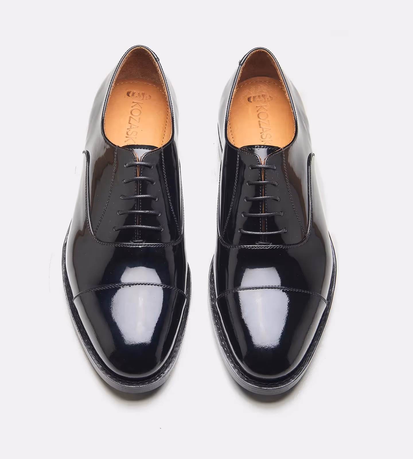 Hand Welted Black Patent Captoe Oxfords image 4