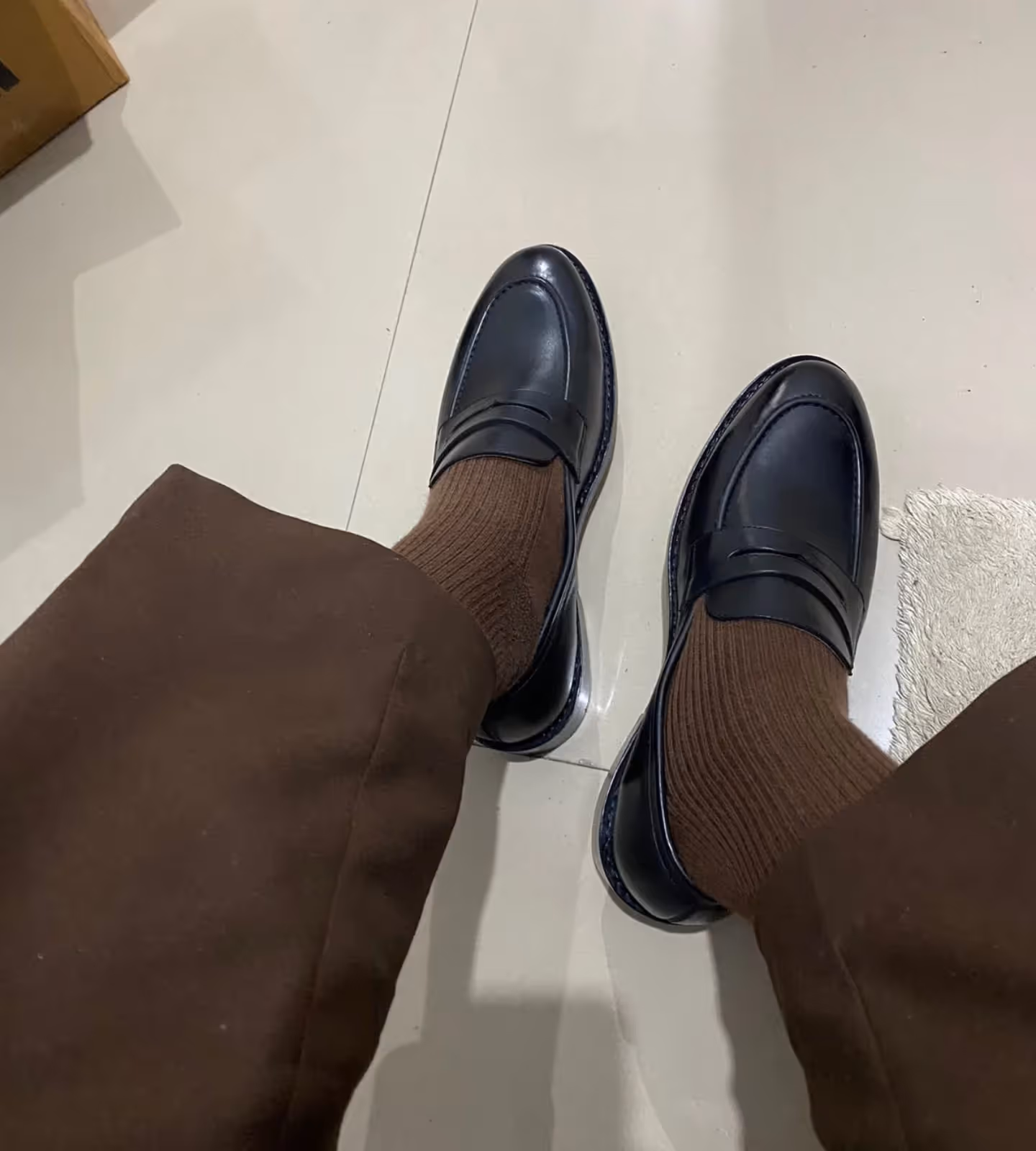 Hand Welted Black Penny Loafer image 6