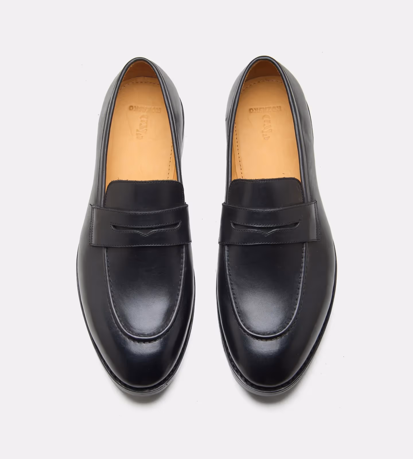 Hand Welted Black Penny Loafer image 7