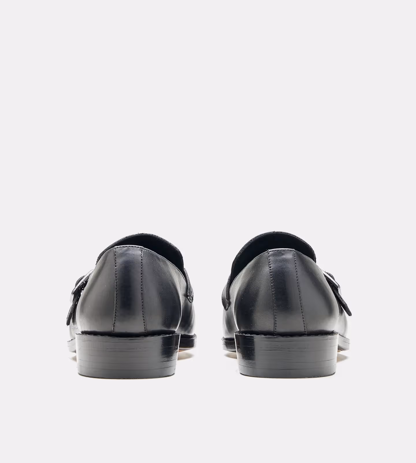 Hand Welted Black Strap Loafer image 6