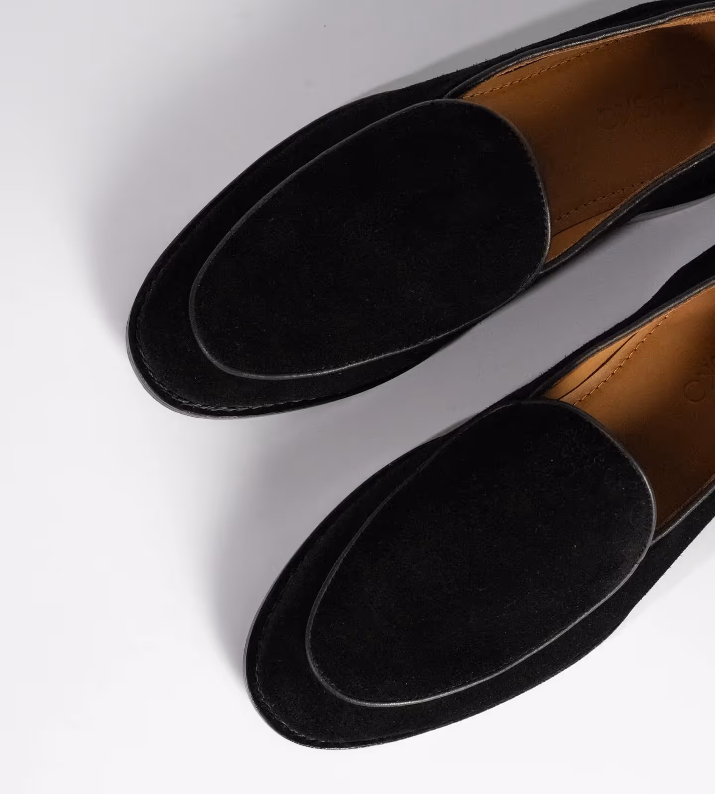 Hand Welted Black Suede Belgian Loafer image 3