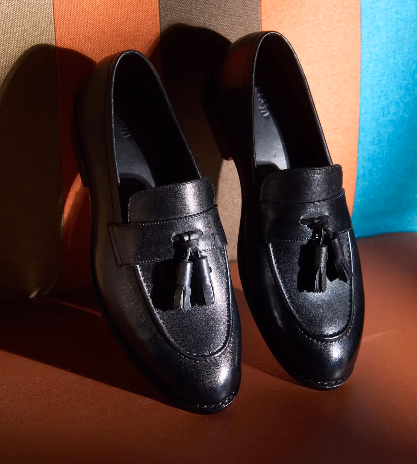Hand-Welted Black Tassel Loafer image 2