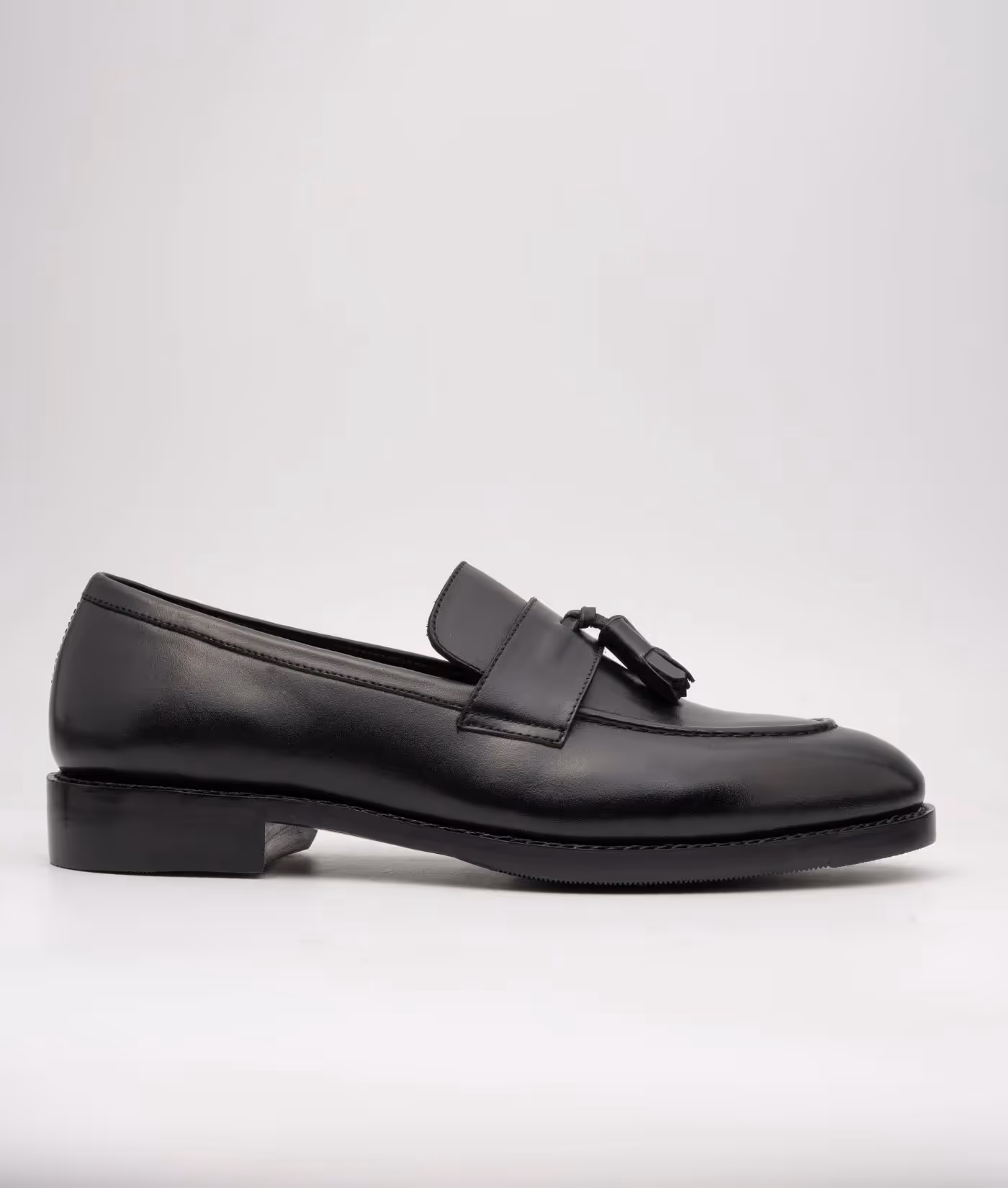 Hand-Welted Black Tassel Loafer image 3