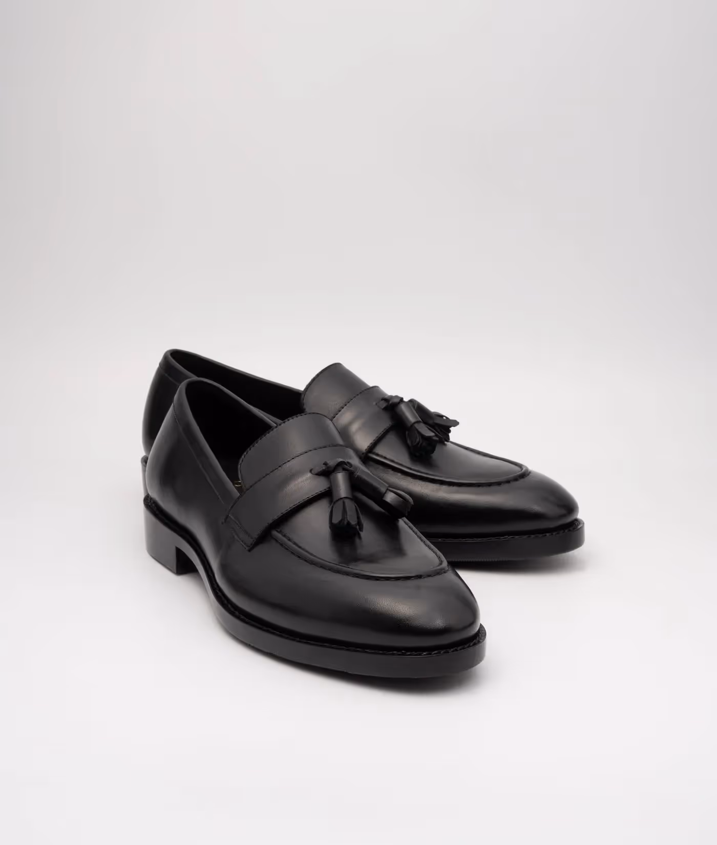 Hand-Welted Black Tassel Loafer image 7