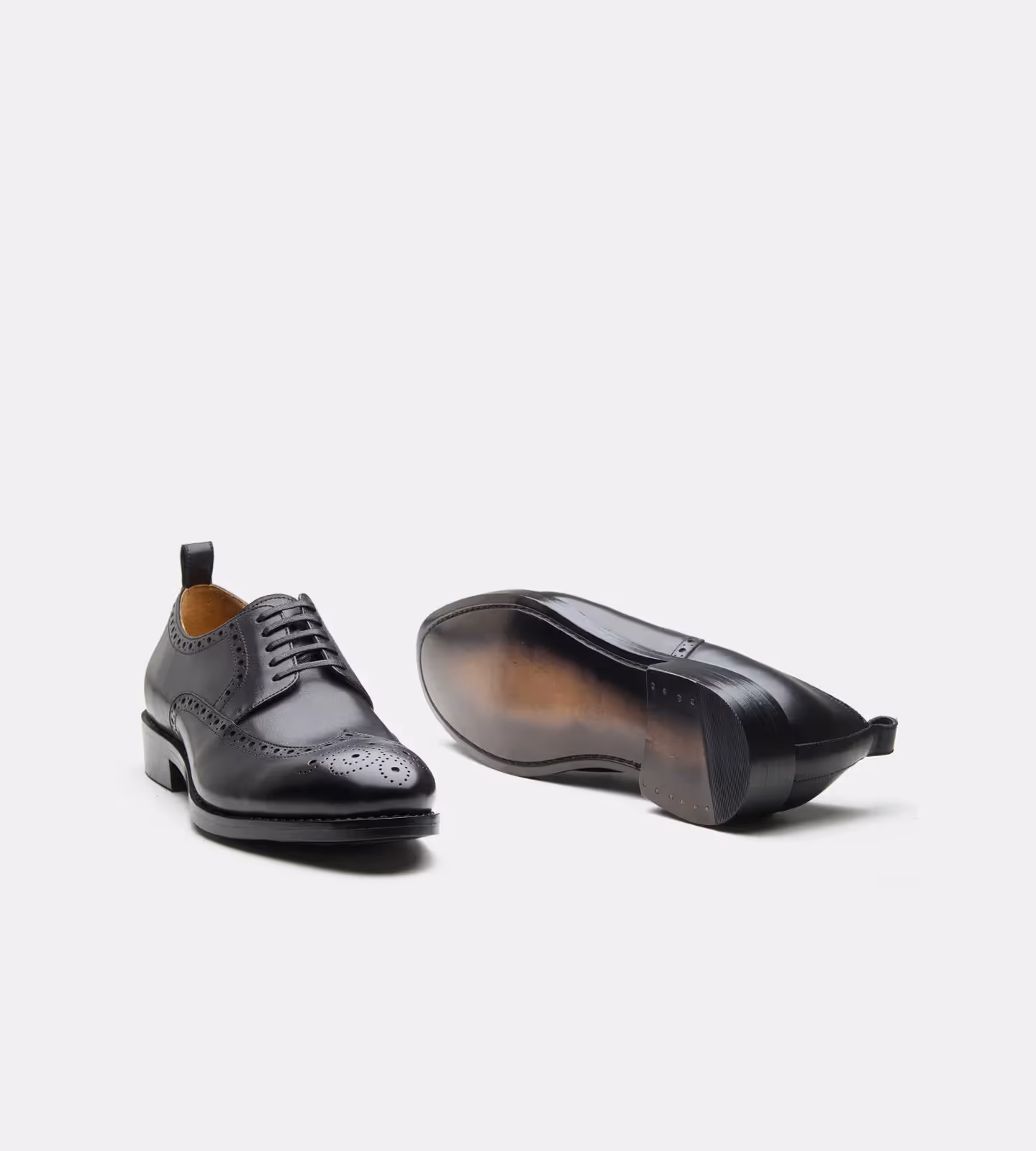 Hand Welted Black Wingtip Derby image 2