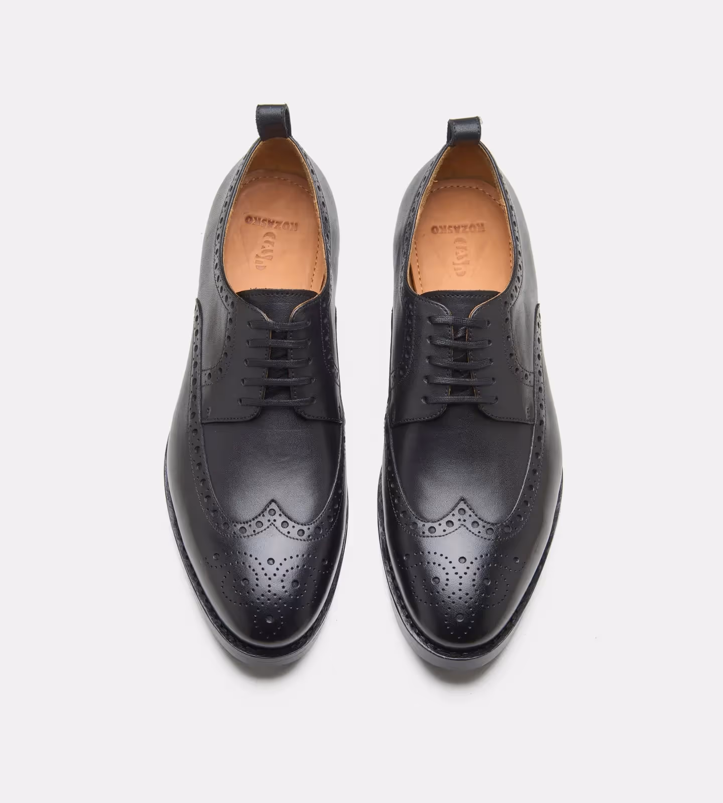 Hand Welted Black Wingtip Derby image 3