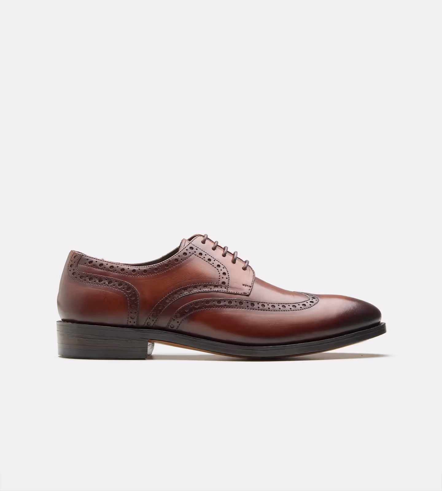 Hand Welted British Tan Wingtip Derby Shoe  image 2