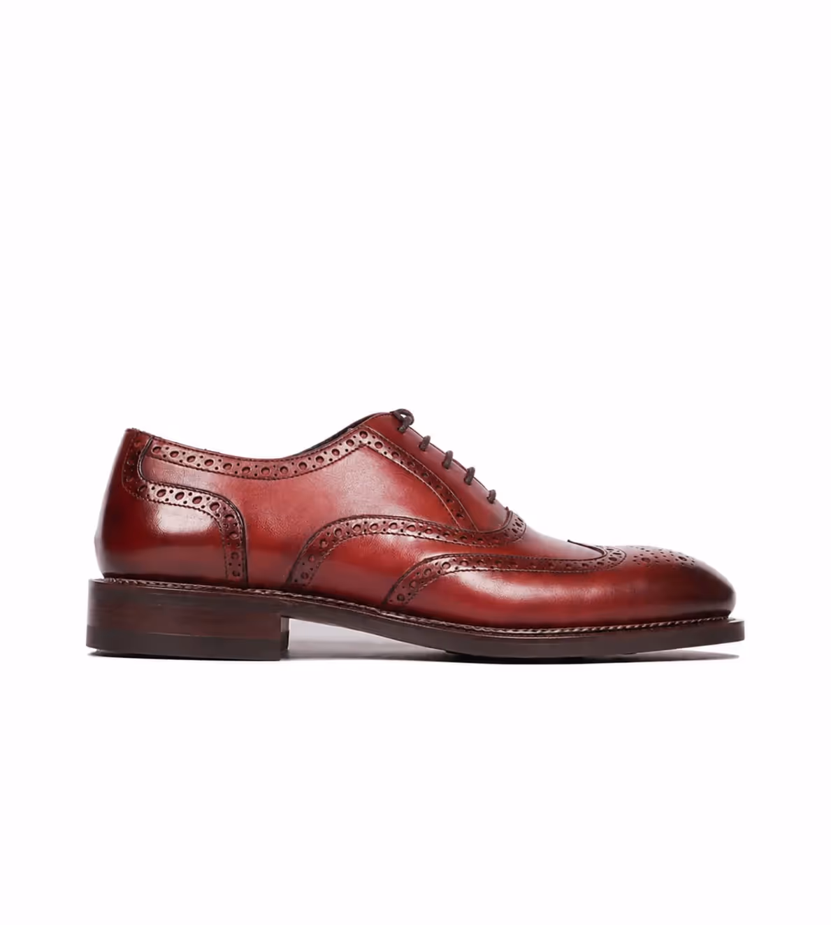 Hand Welted British Tan Wingtip Oxfords image 7