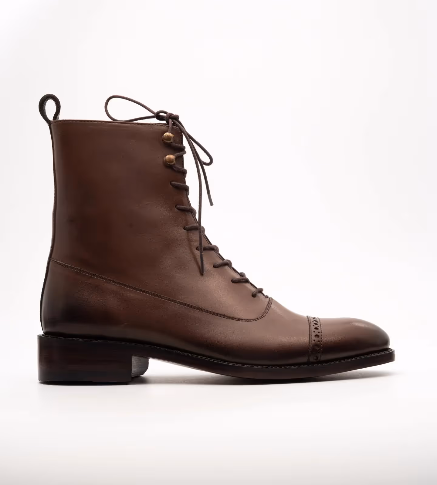 Hand Welted Brown Balmoral Boot image 3
