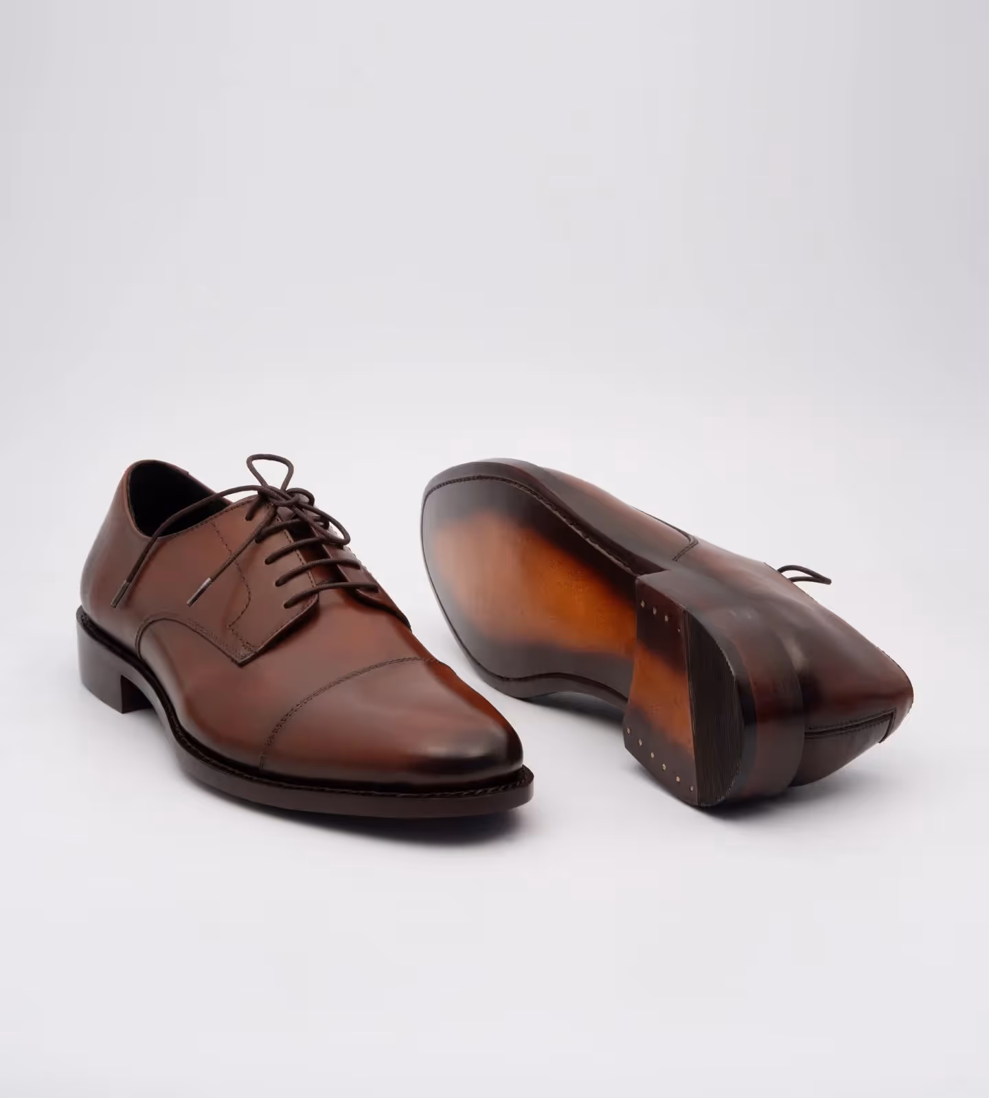 Hand Welted Brown Captoe Derby image 3