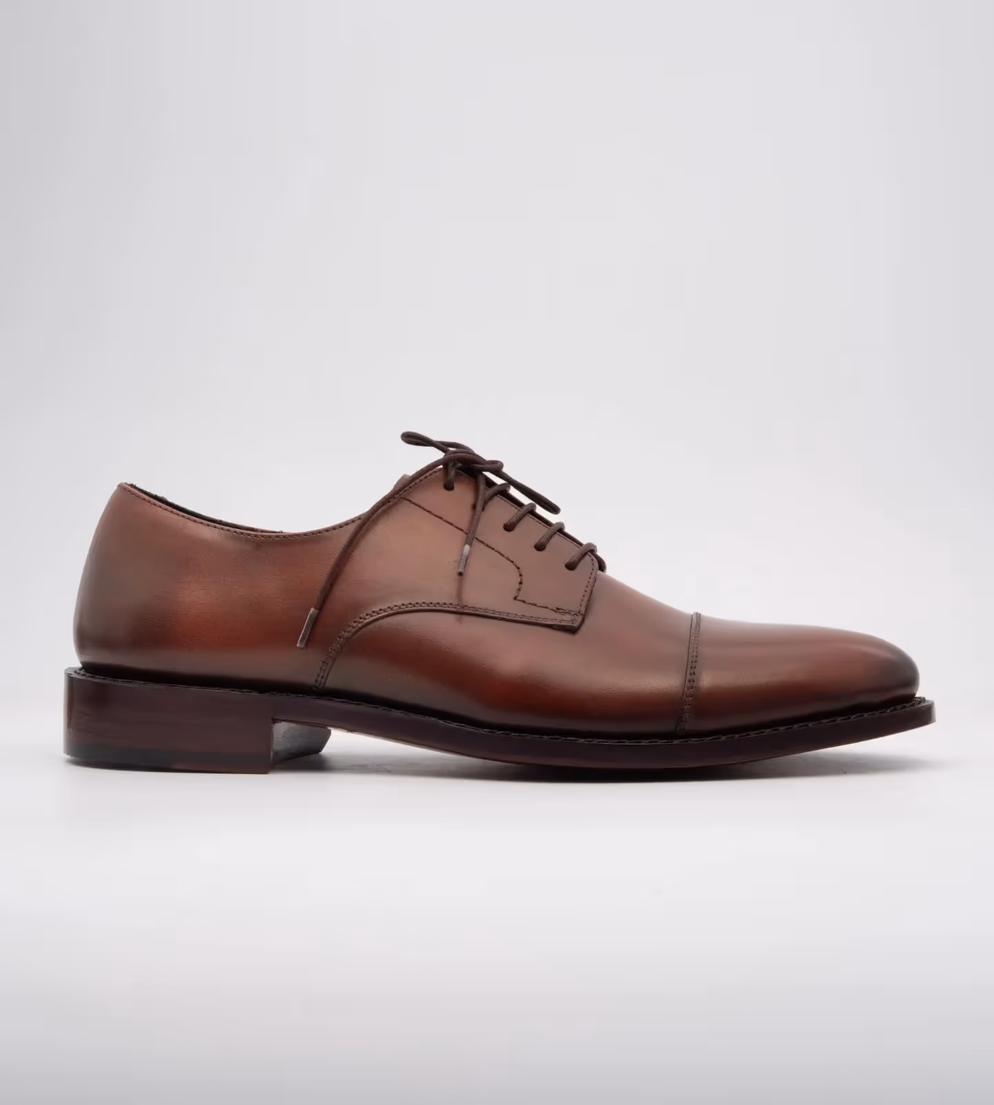Hand Welted Brown Captoe Derby image 4