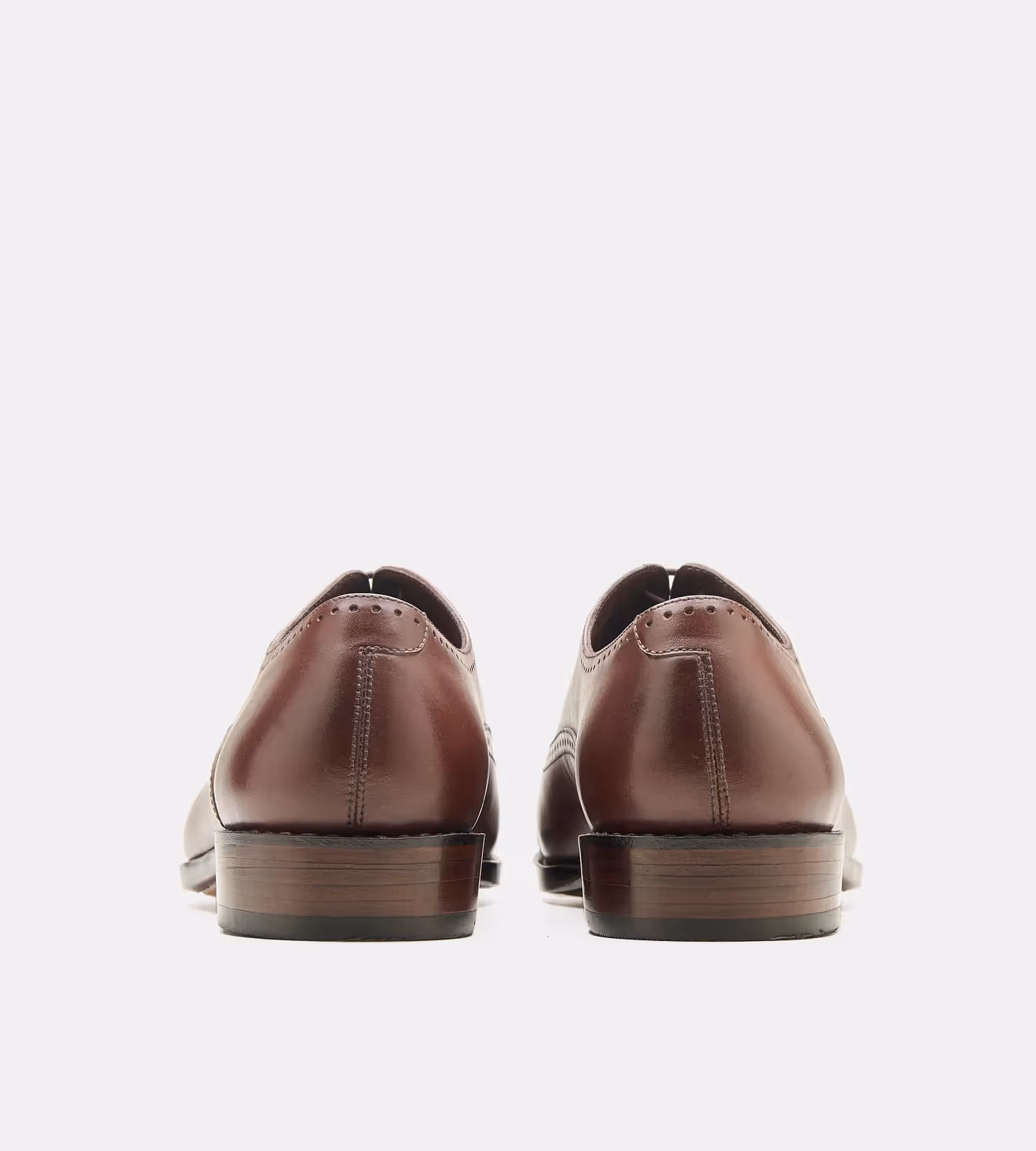 Hand Welted Brown Captoe Oxford With Punches image 3