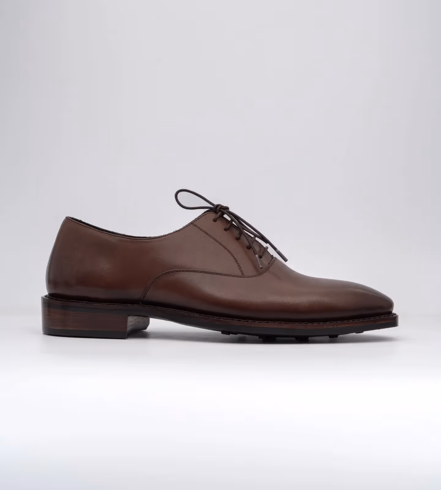 Hand Welted Brown Chisel Toe Oxfords image 3