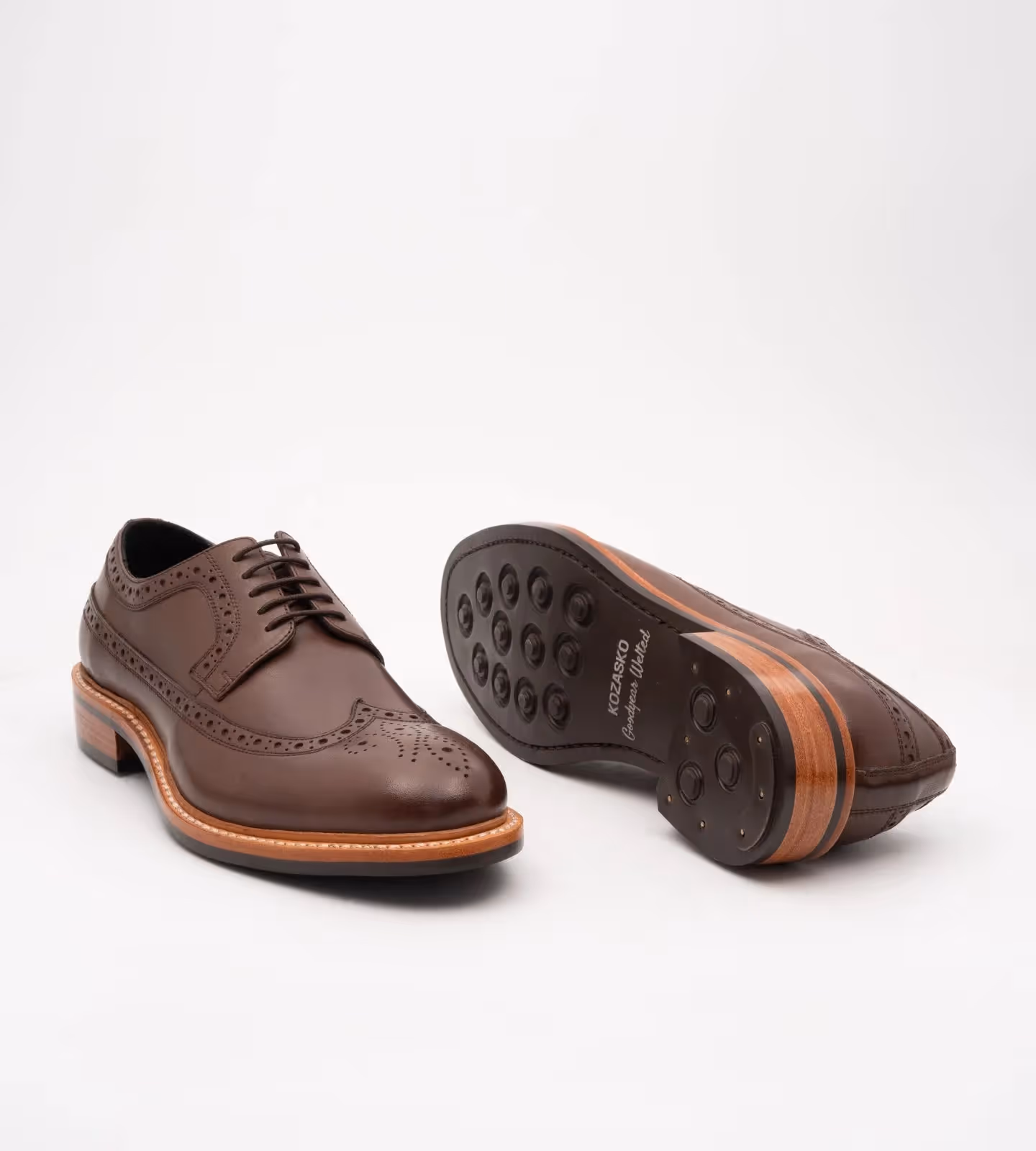 Hand Welted Brown Longwing Blucher image 3