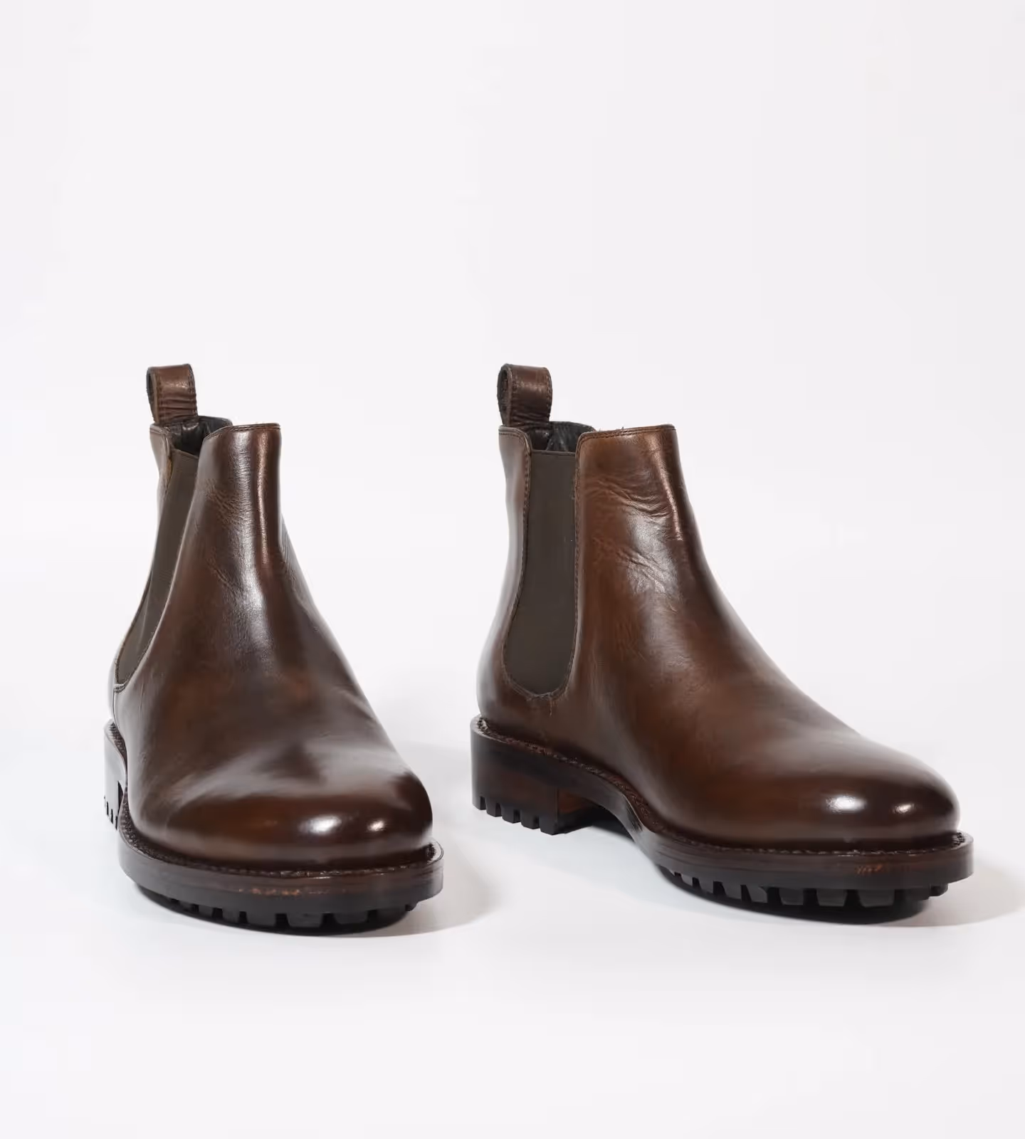Hand Welted Brown Oiled Leather Chelsea Boot image 1