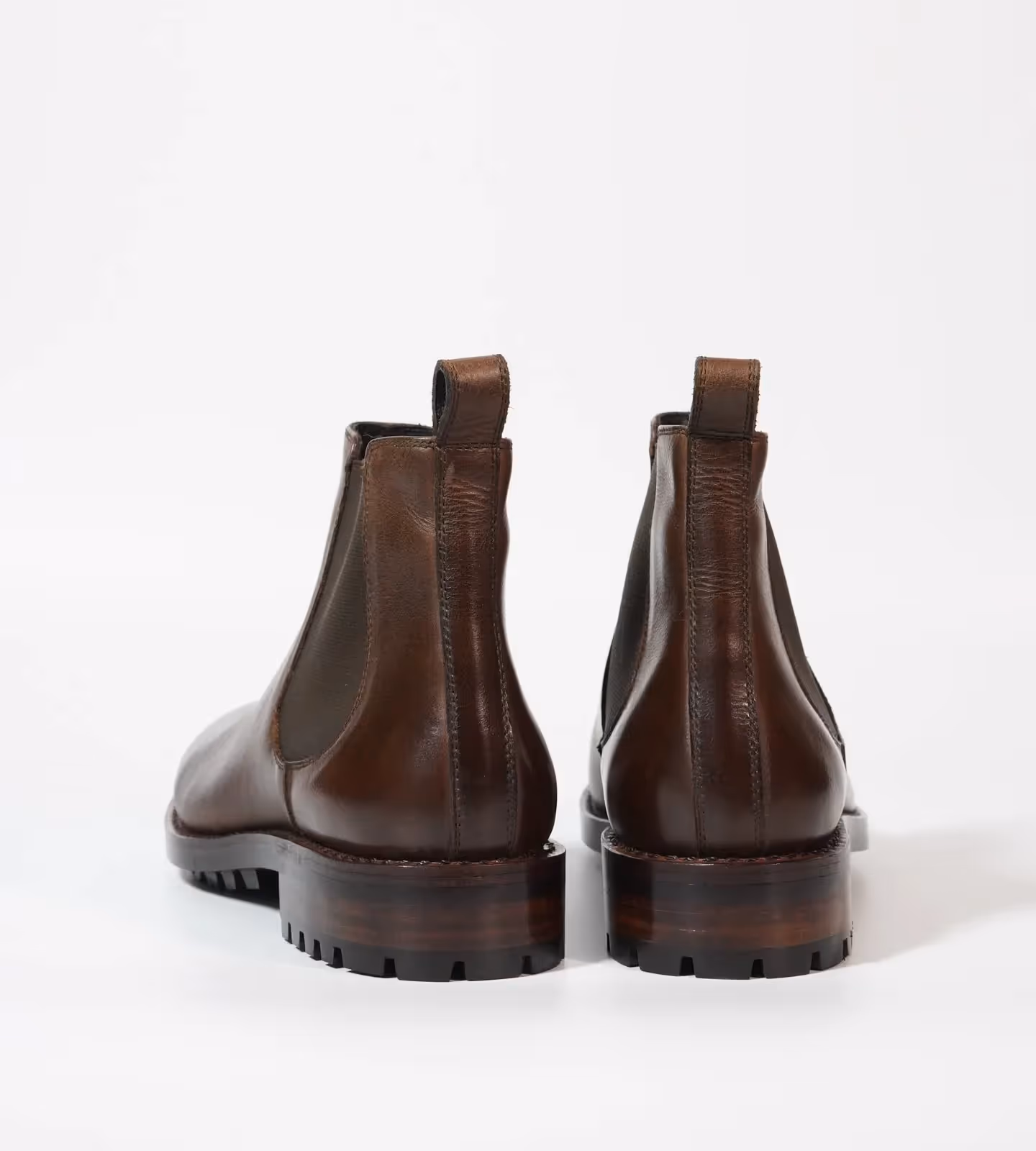 Hand Welted Brown Oiled Leather Chelsea Boot  image 2
