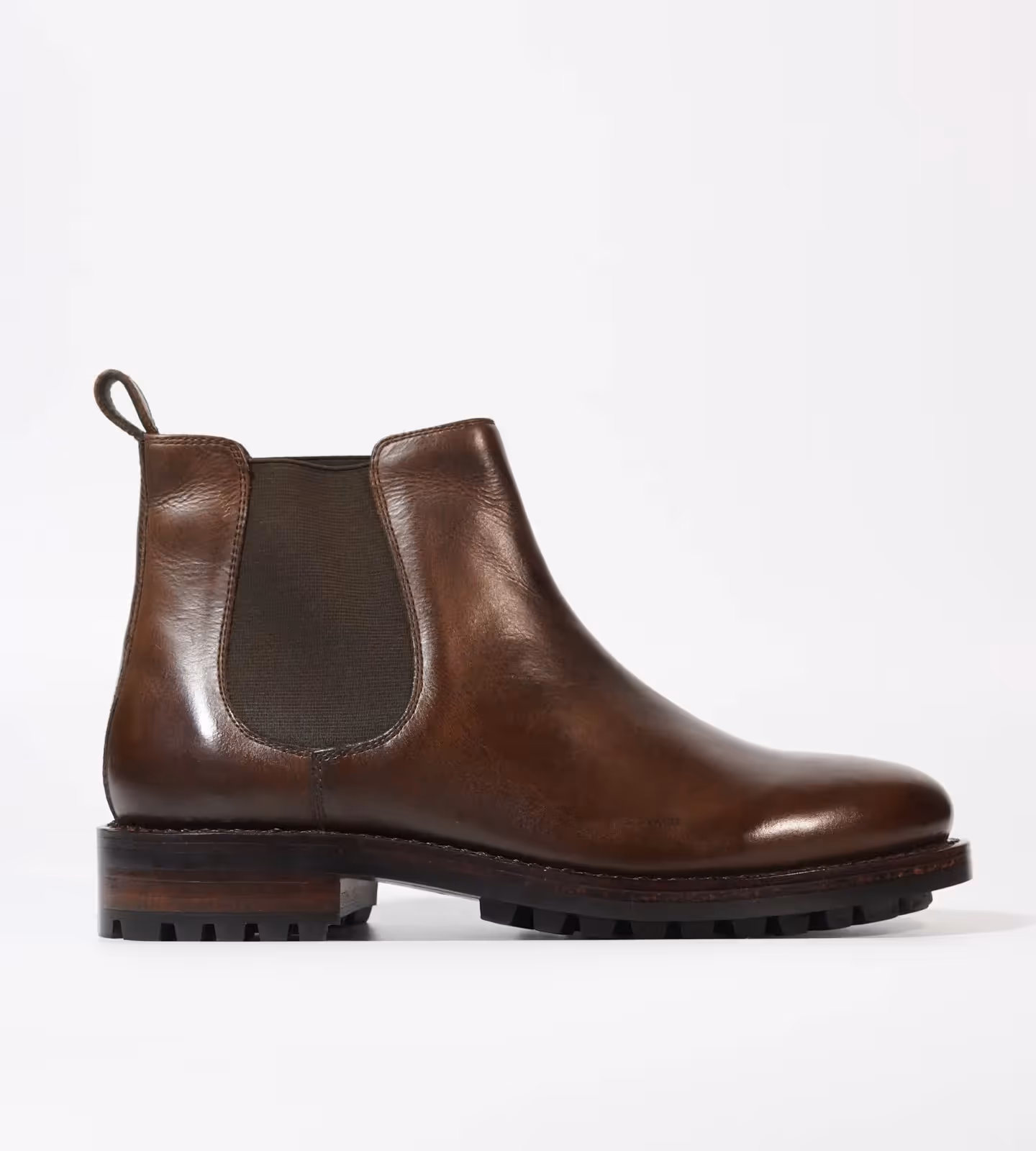 Hand Welted Brown Oiled Leather Chelsea Boot  image 3