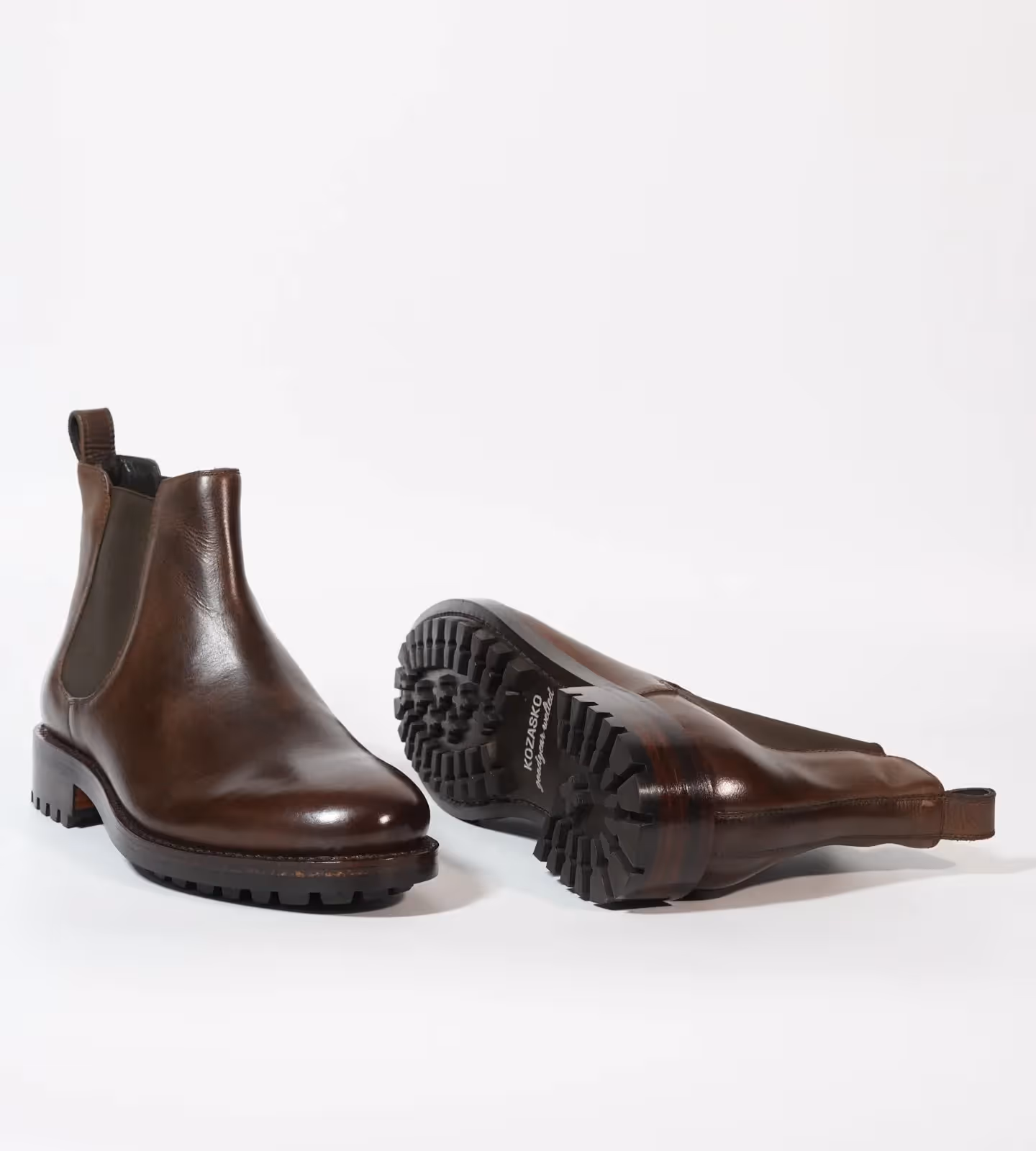 Hand Welted Brown Oiled Leather Chelsea Boot  image 4