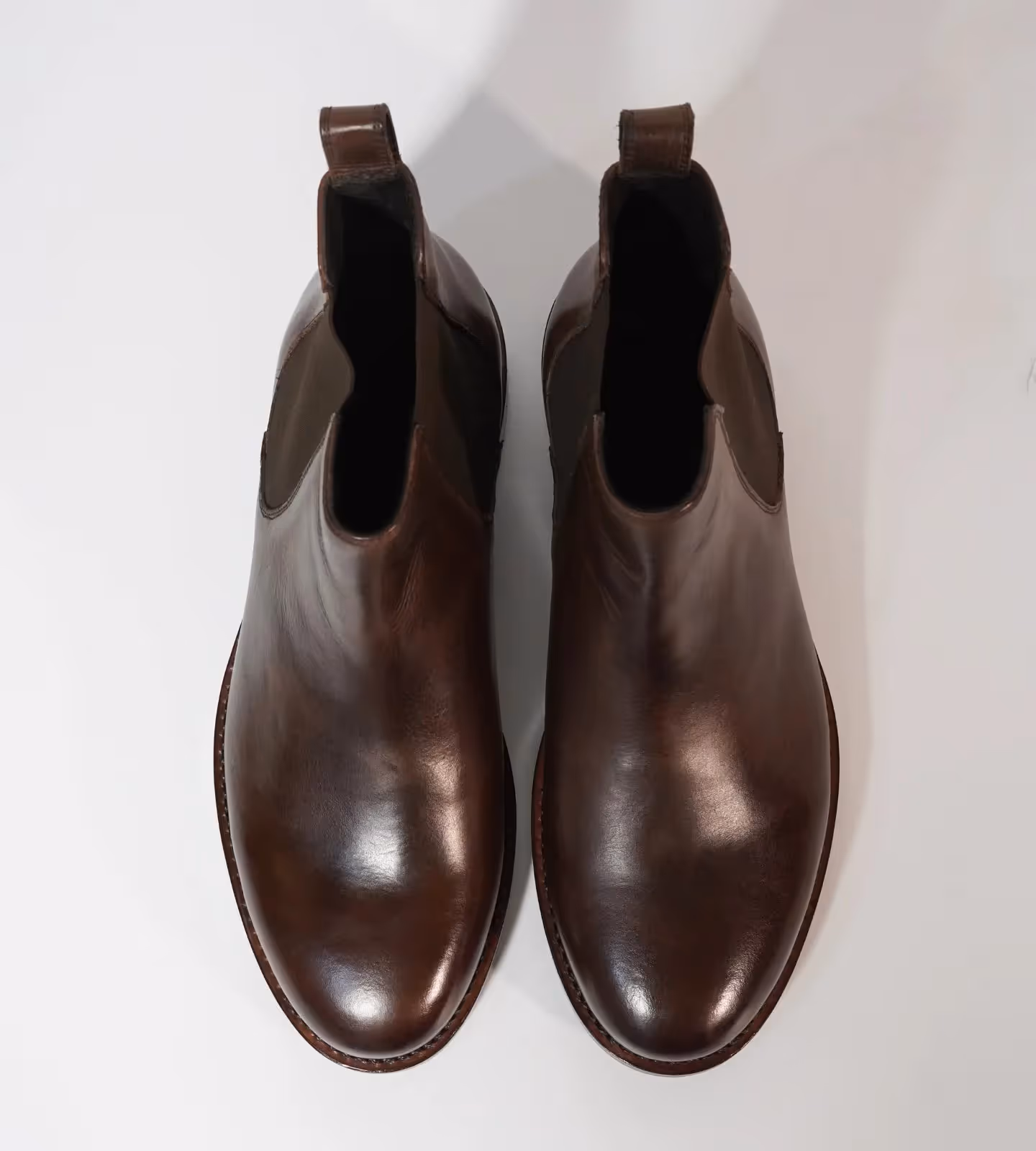 Hand Welted Brown Oiled Leather Chelsea Boot  image 6