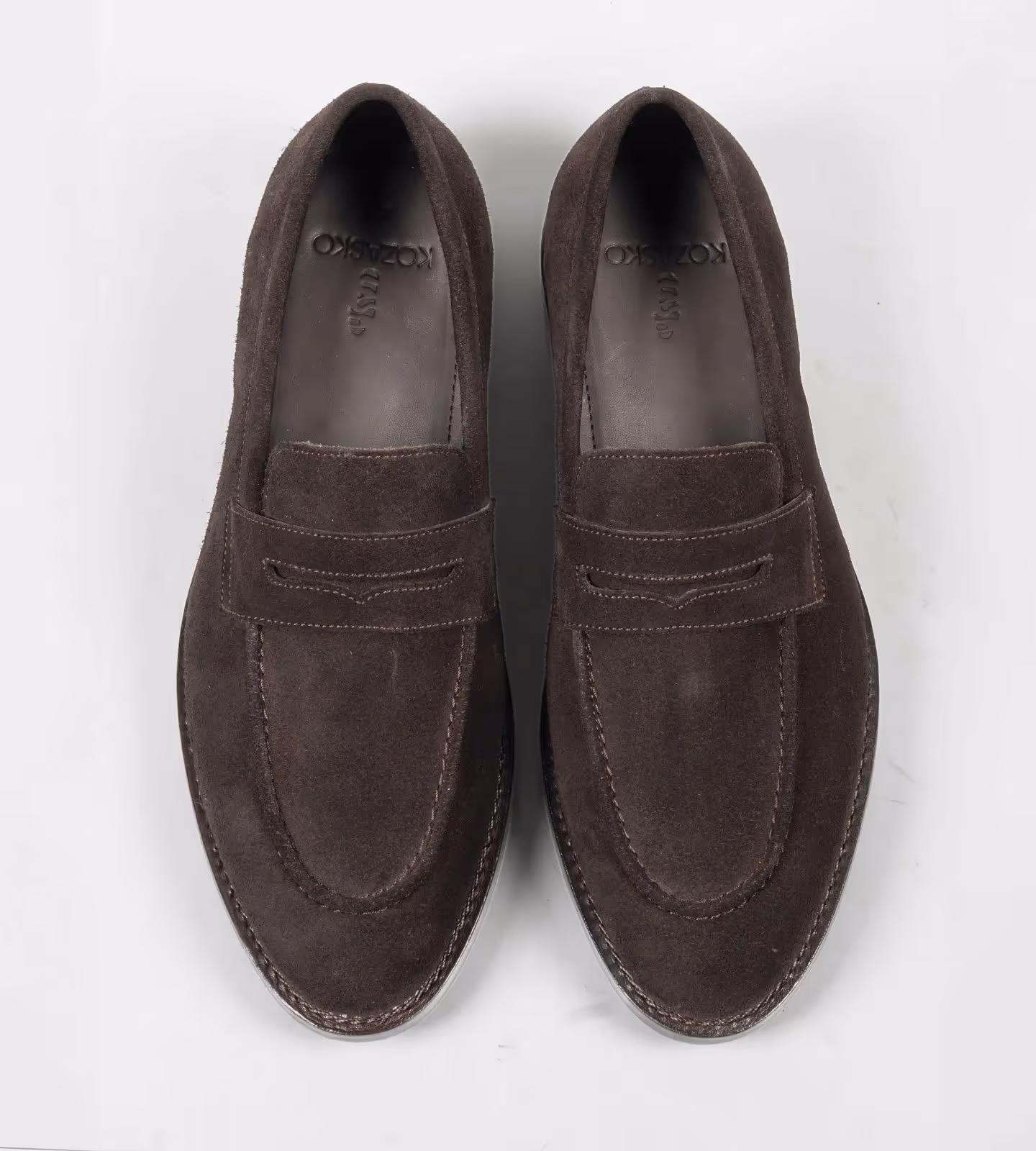 Hand Welted Brown Suede Penny Loafer image 2