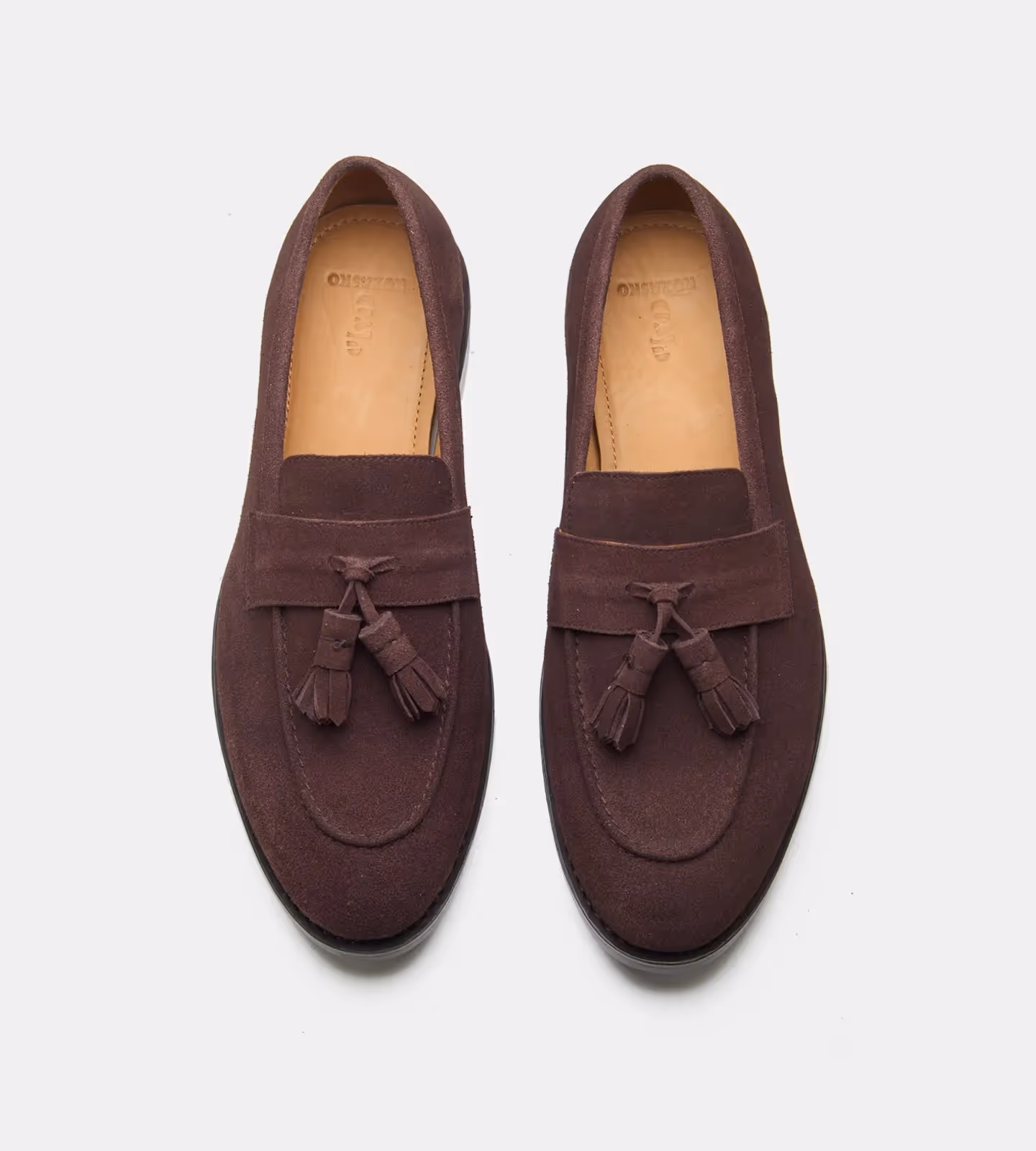 Hand Welted Brown Suede Tassel Loafers image 3