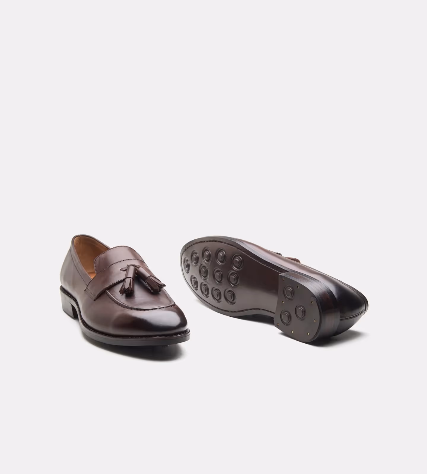 Hand Welted Brown Tassel Loafers image 2
