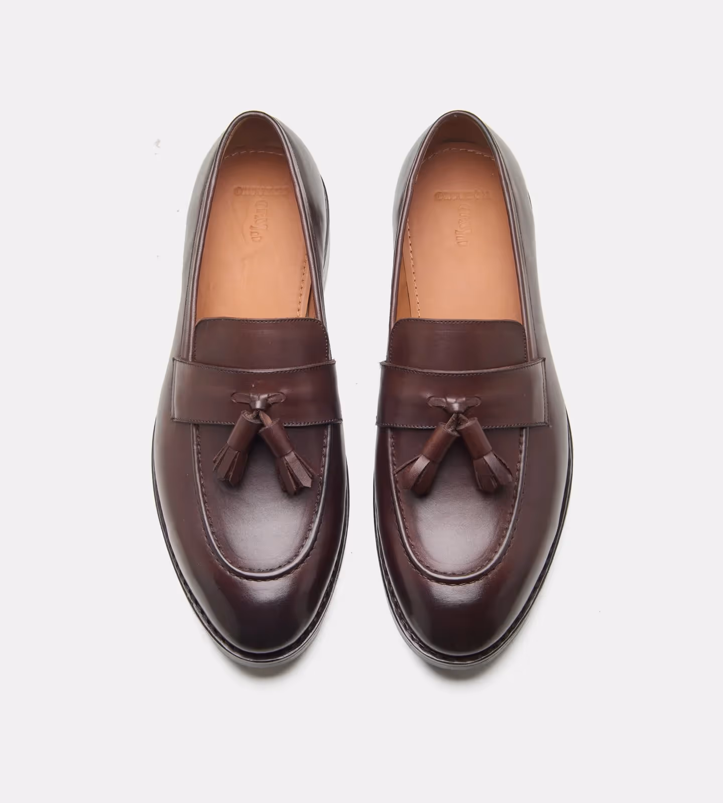 Hand Welted Brown Tassel Loafers image 5