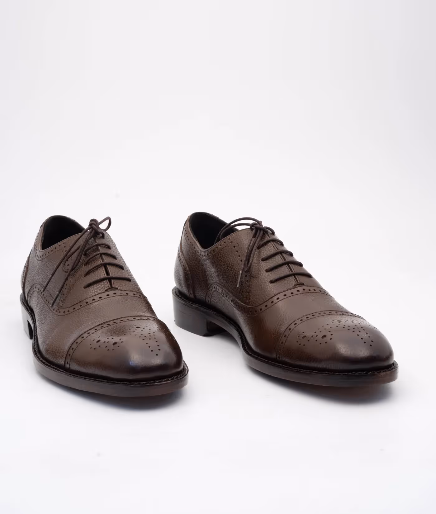 Hand Welted Brown Wax Milled Brogues Oxfords image 1