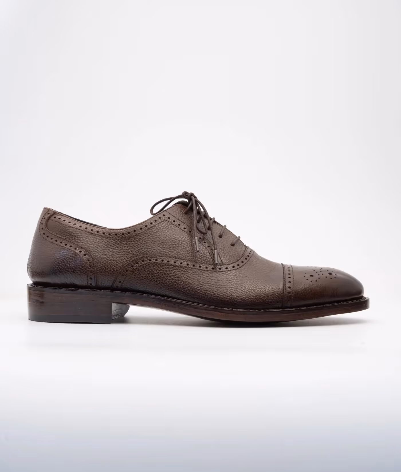 Hand Welted Brown Wax Milled Brogues Oxfords image 3