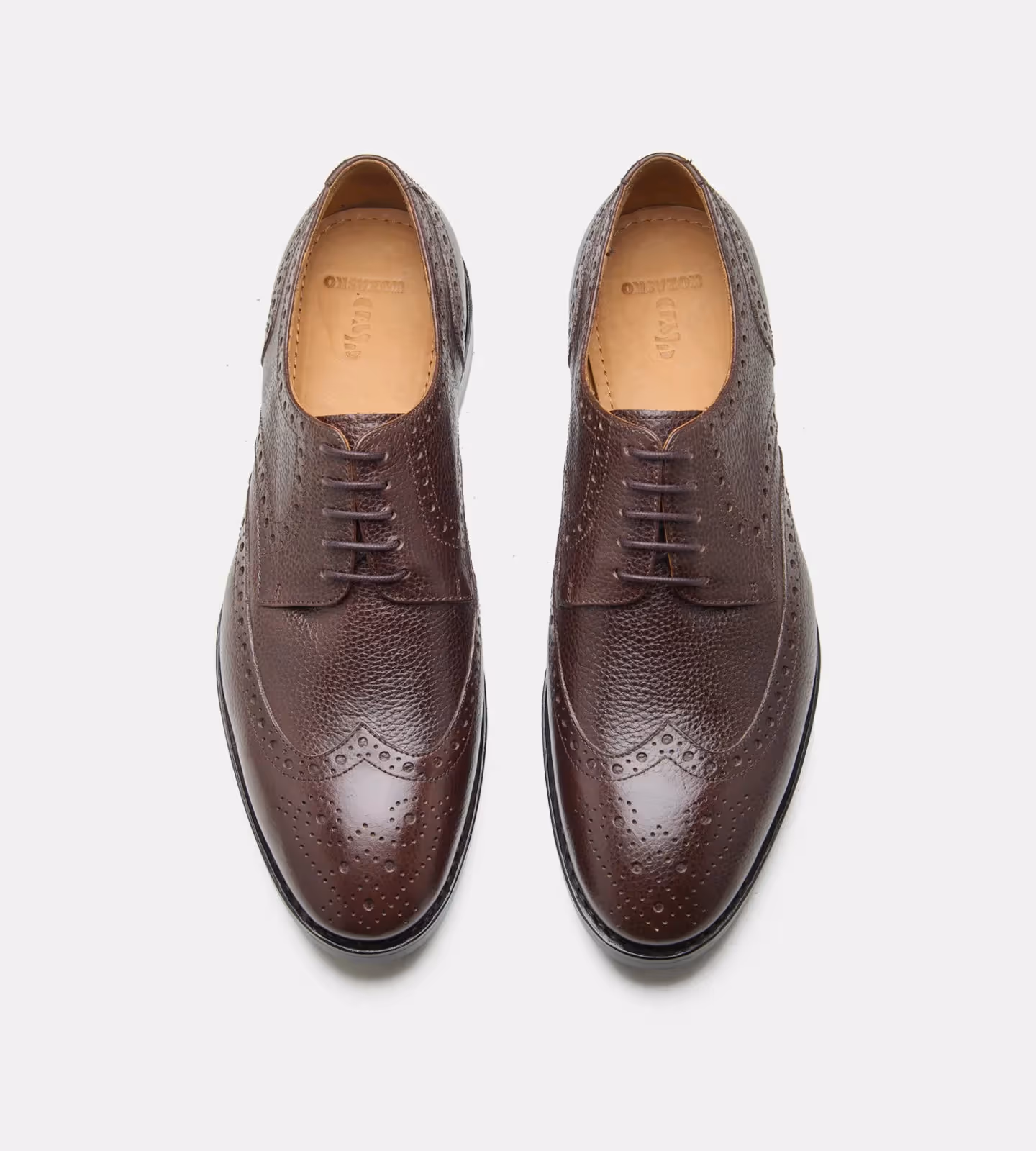 Hand Welted Brown Wax Milled Wingtip Derby  image 3