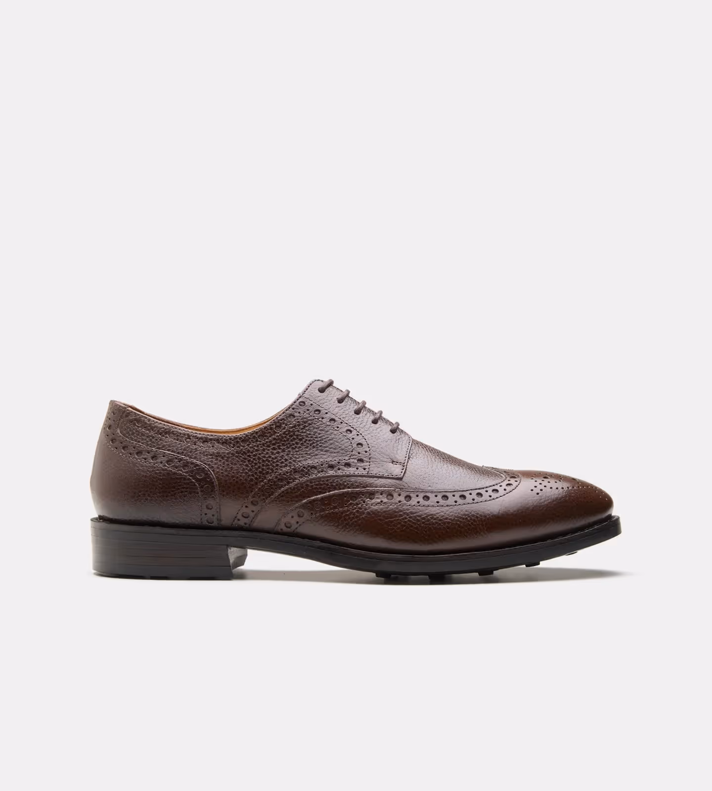 Hand Welted Brown Wax Milled Wingtip Derby  image 5