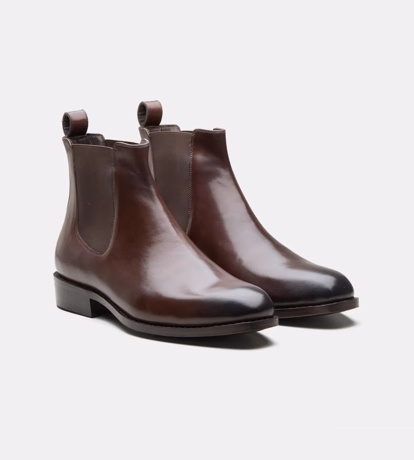Hand Welted Brown Wholecut Chelsea Boot image 1