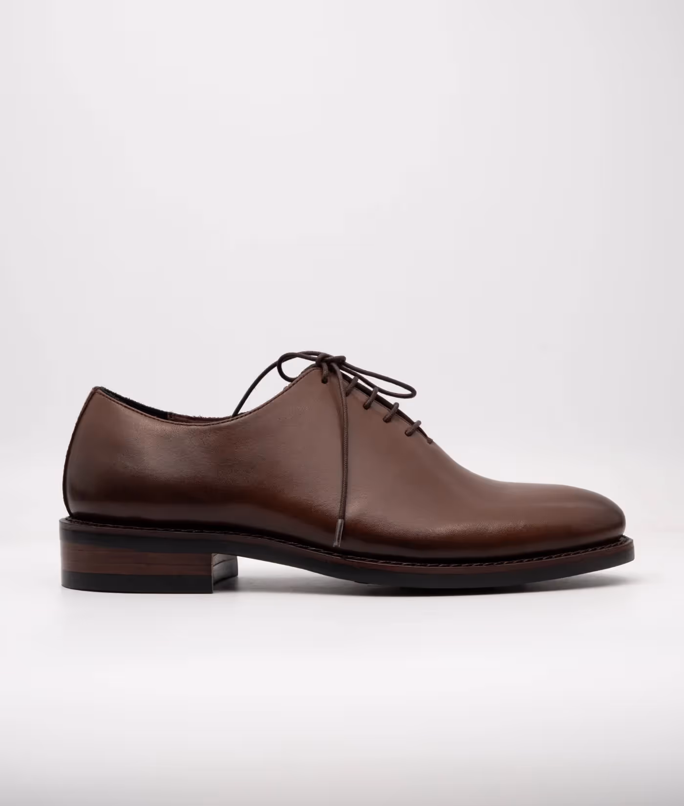 Hand-Welted Brown Wholecut Oxfords image 3