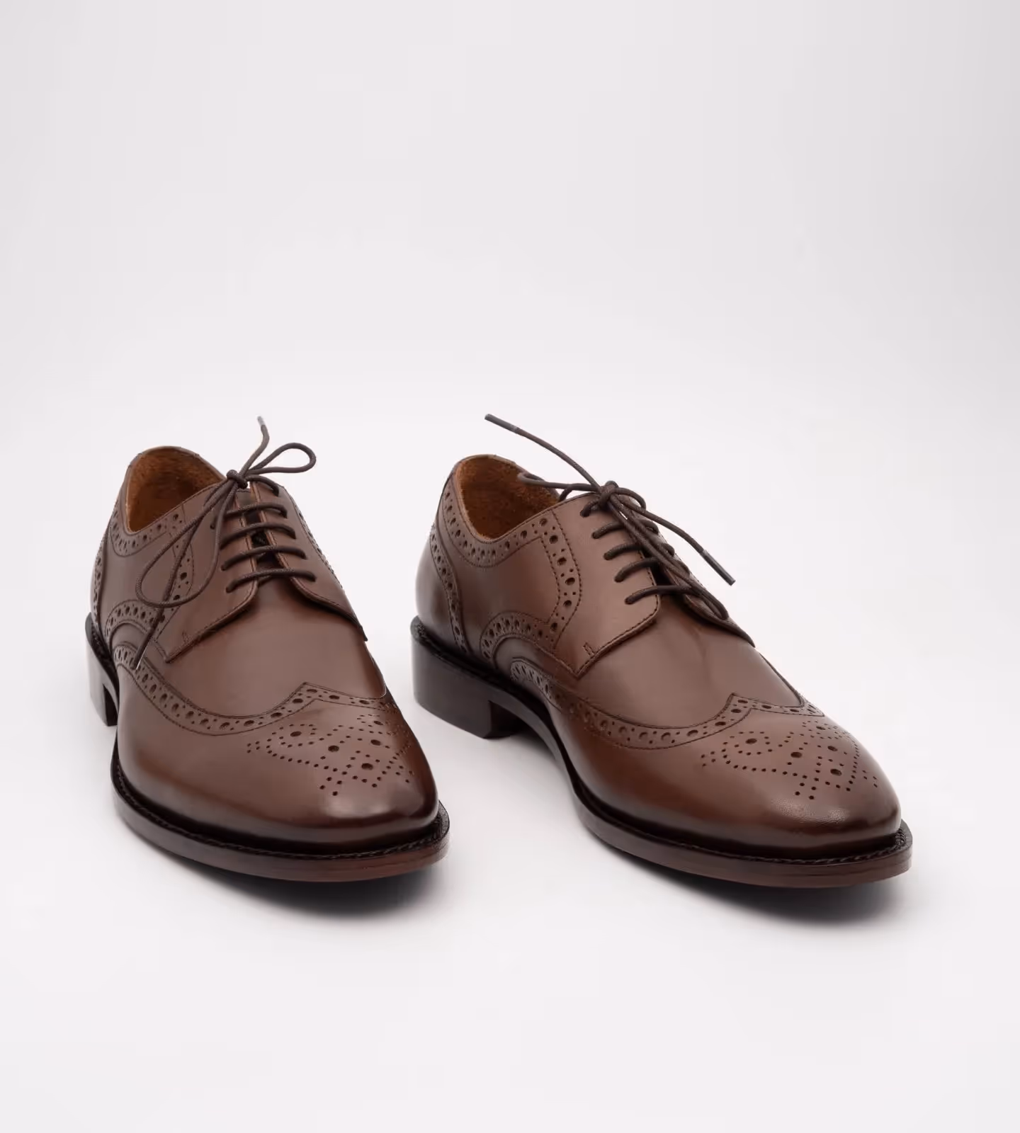 Hand-Welted Brown Wingtip Derby image 1