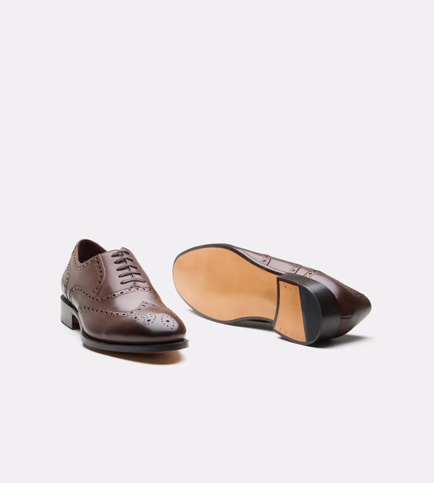 Hand Welted Brown Wingtip Oxfords image 4