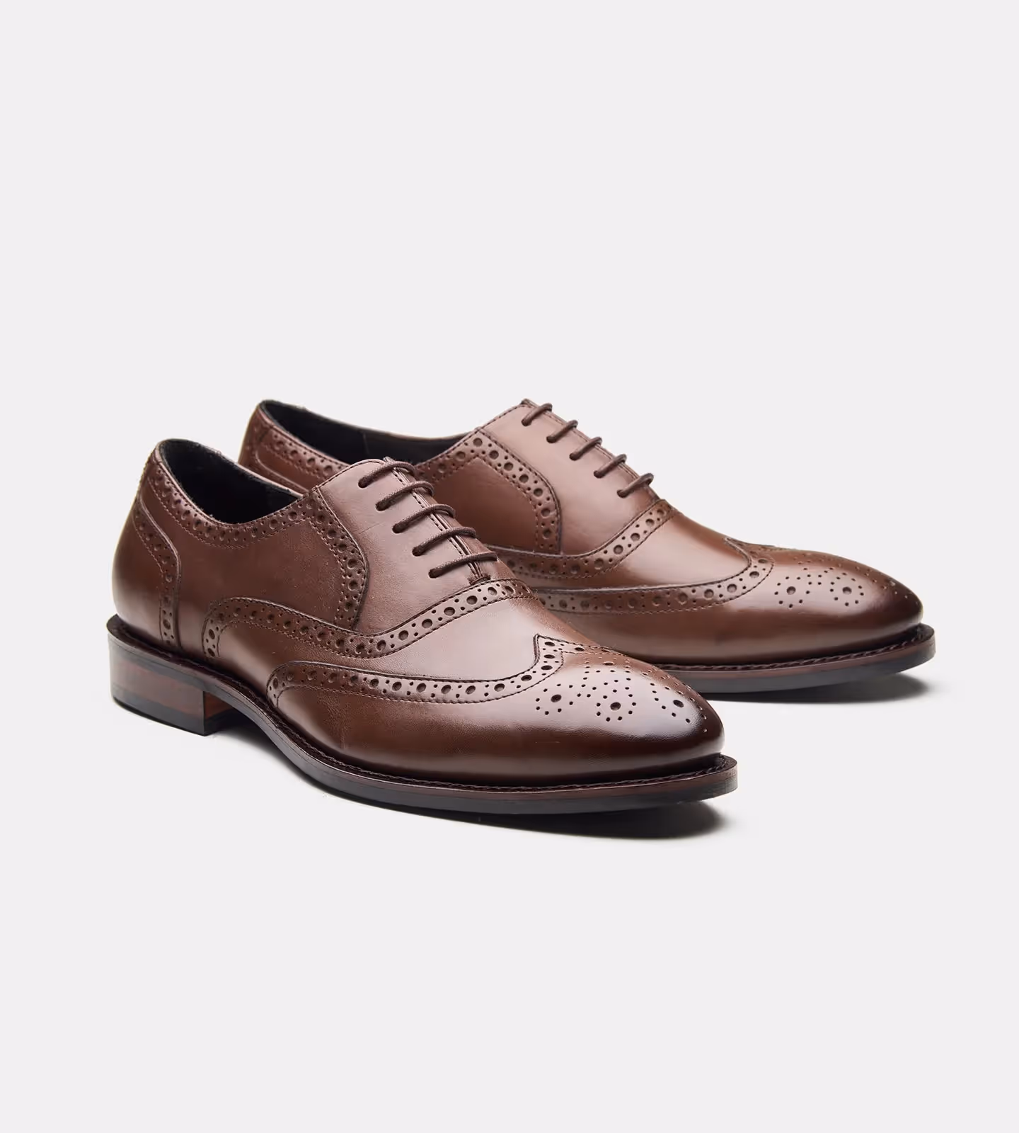 Hand Welted Brown Wingtip Oxfords image 6